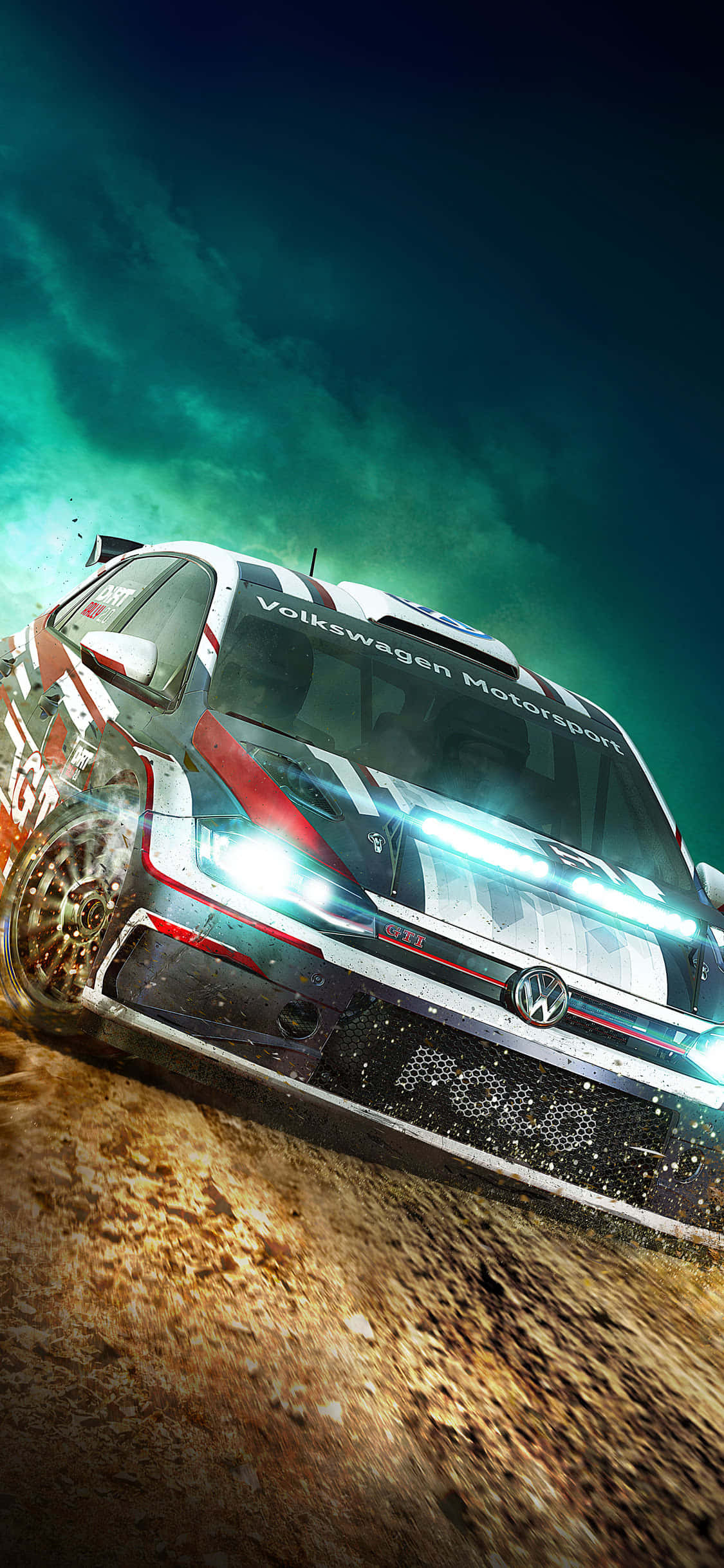 Simte adrenalina de la volan cu Dirt Rally pe iPhone Xs Fundal