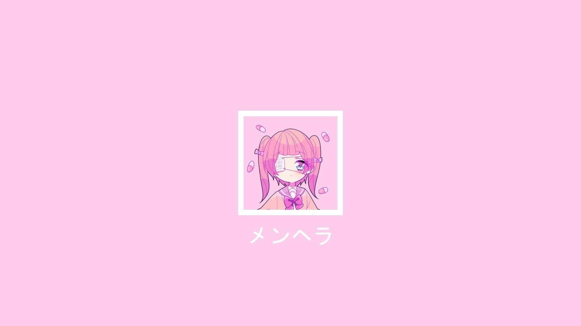 Simte atmosfera roz delicată a acestui minunat aesthetic anime! Fundal