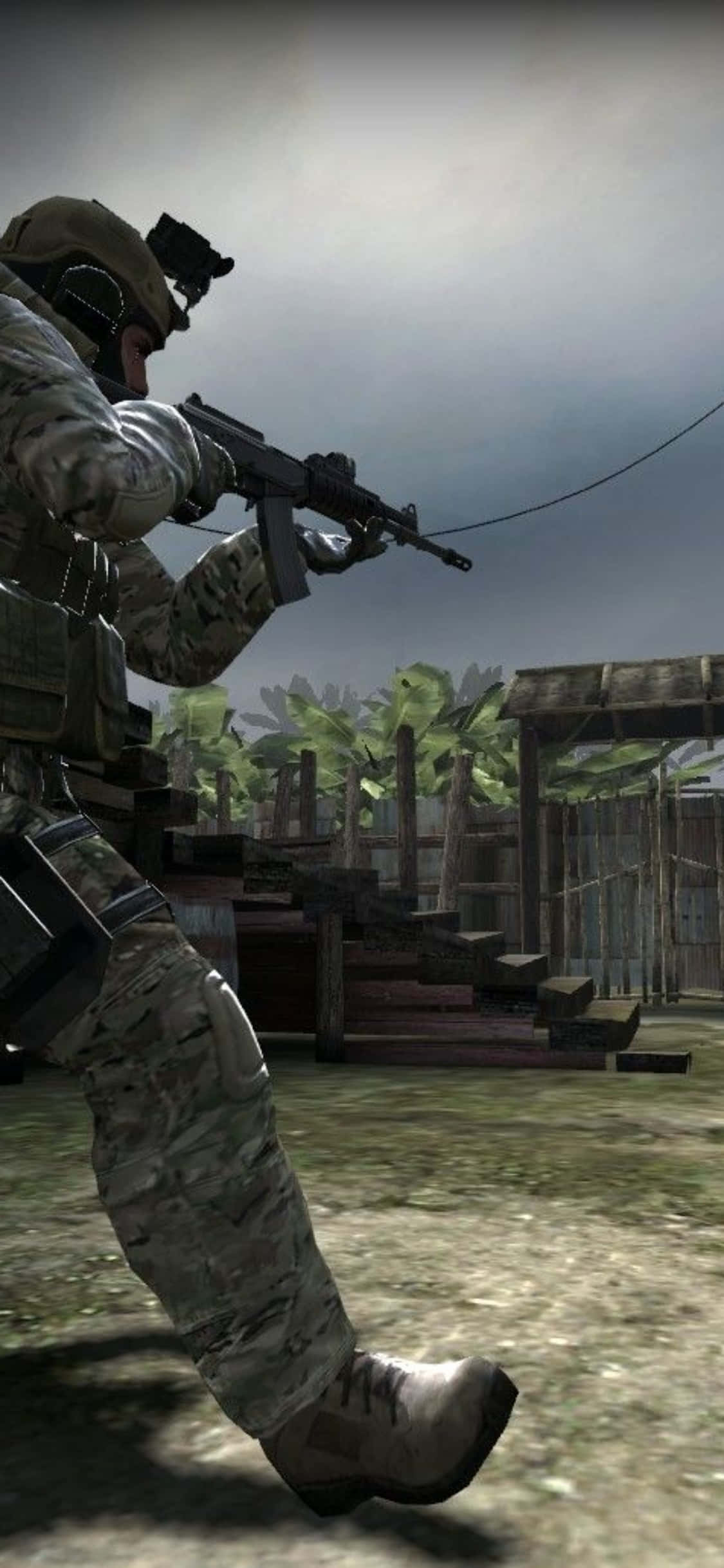 Simte intensitatea Counter-Strike Global Offensive pe iPhone Xs Fundal