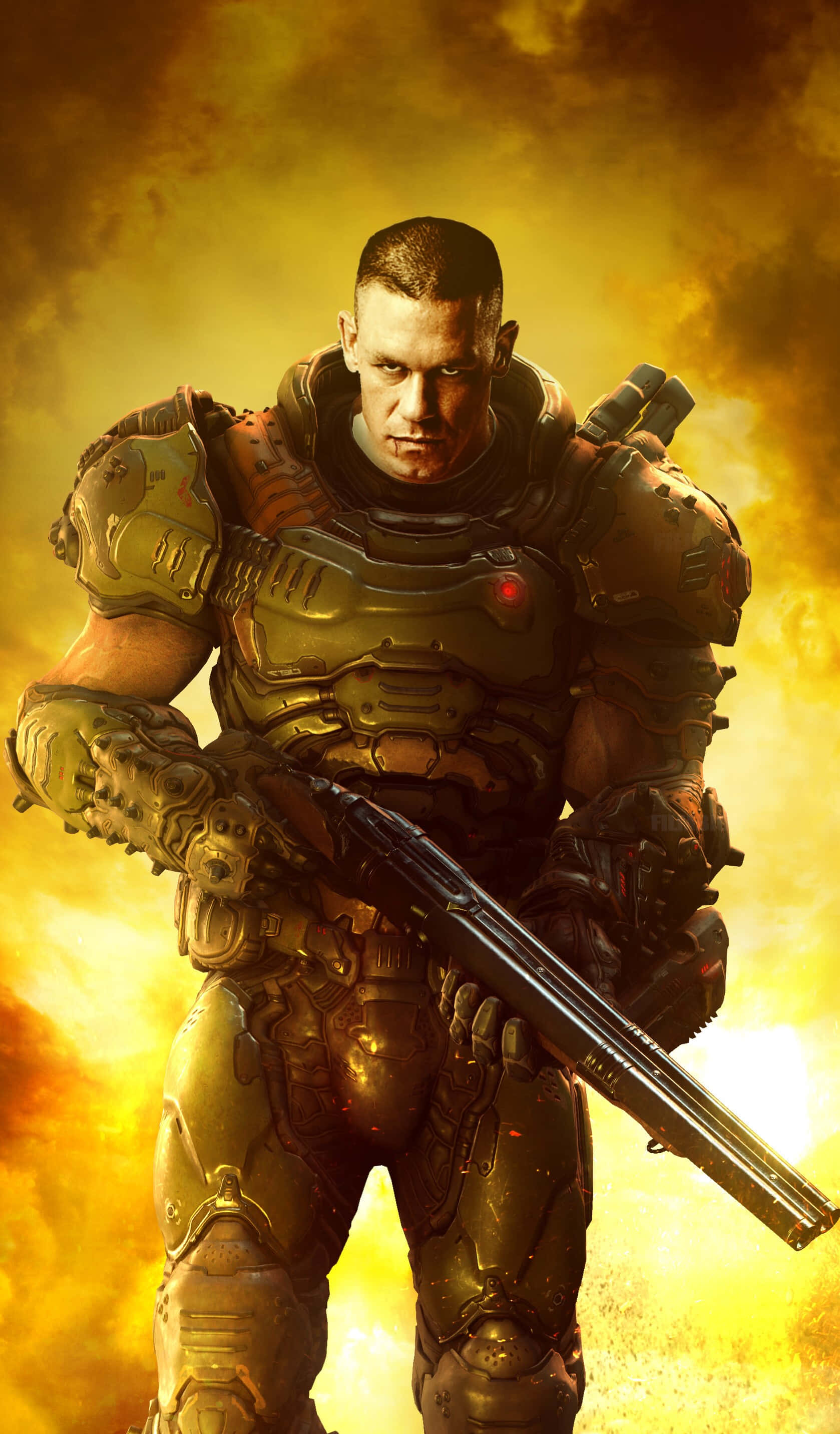 Simți intensitatea Gears of War 5 pe iPhone Xs. Fundal