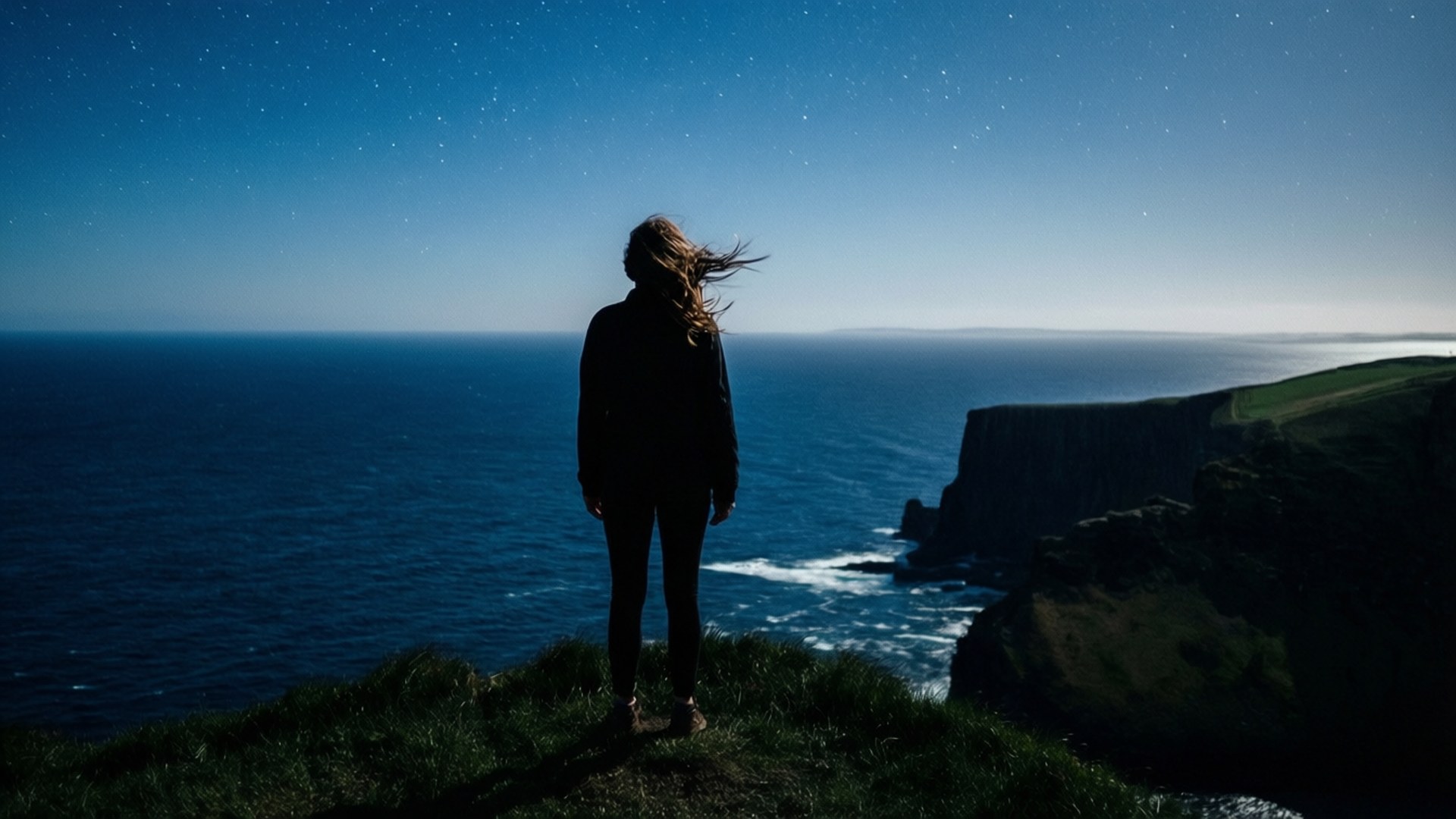 Singurătate pe Stâncă Fundal