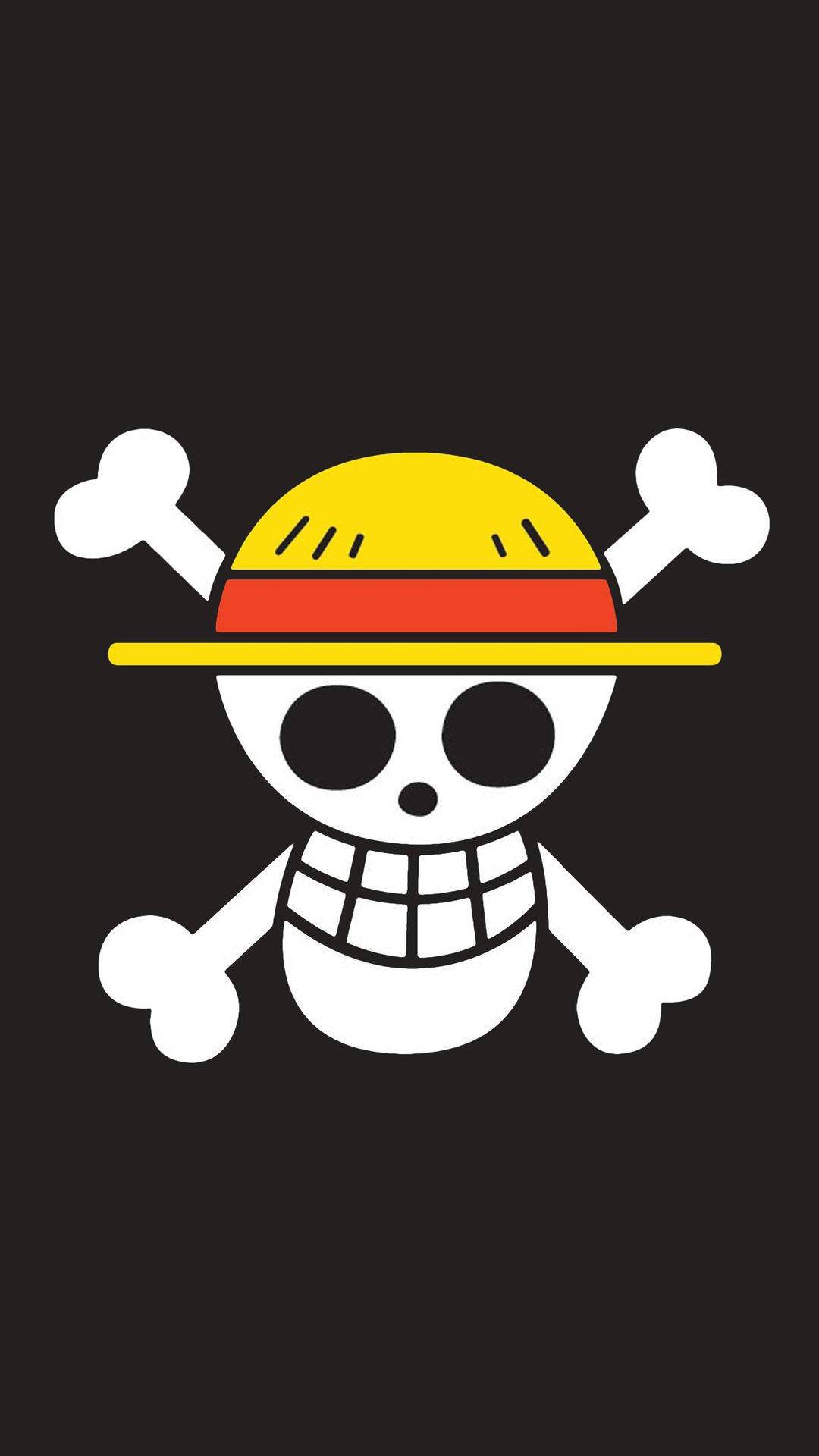 Skull Logo One Piece pentru iPhone Fundal