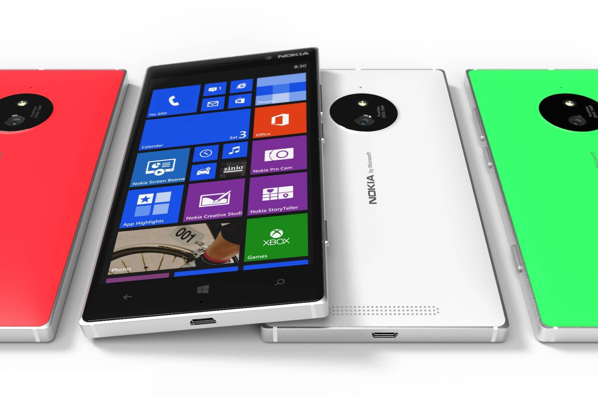 Smartphone Nokia Lumia 830 Fundal