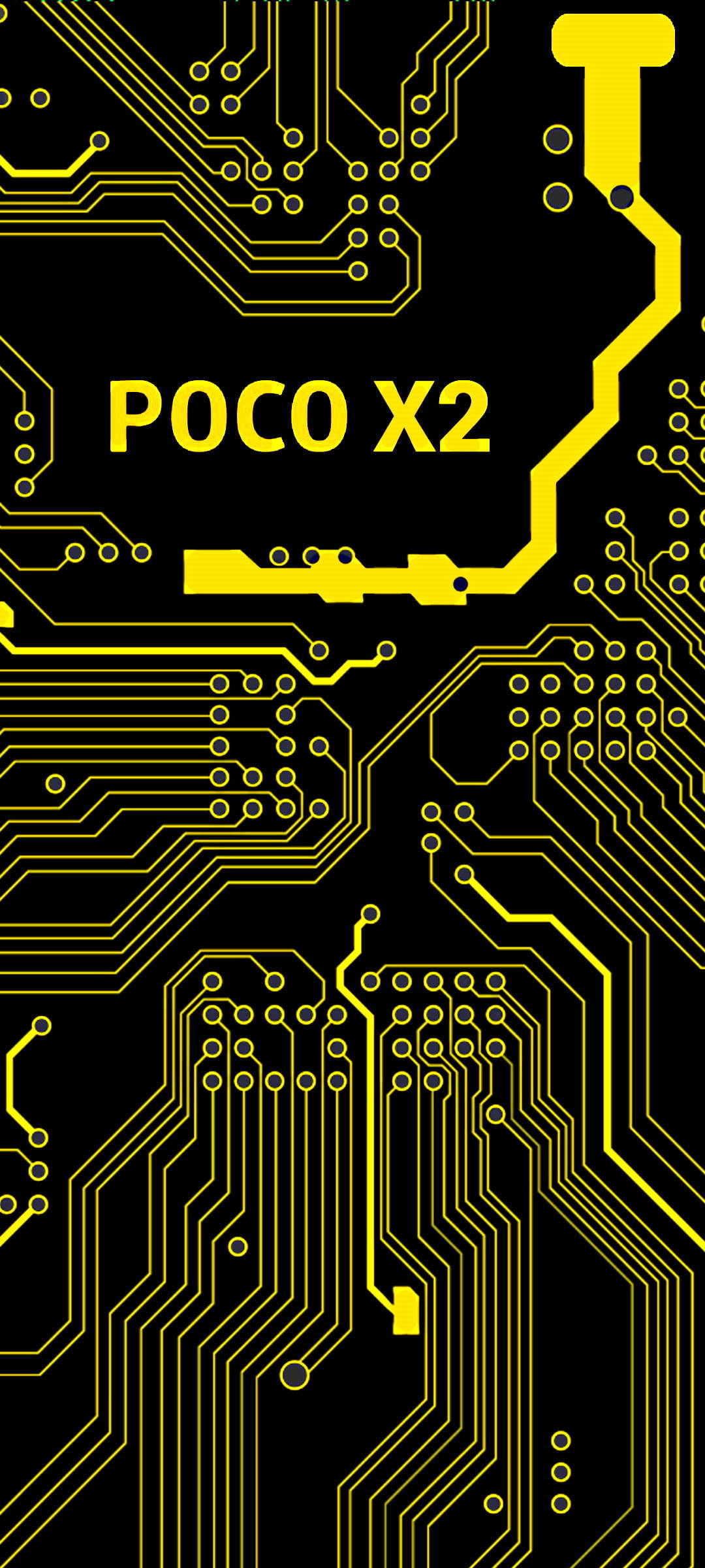 Smartphone Poco X2 cu model de controler Fundal