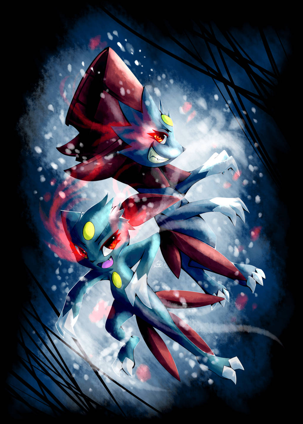 Sneasel și Weavile Fundal
