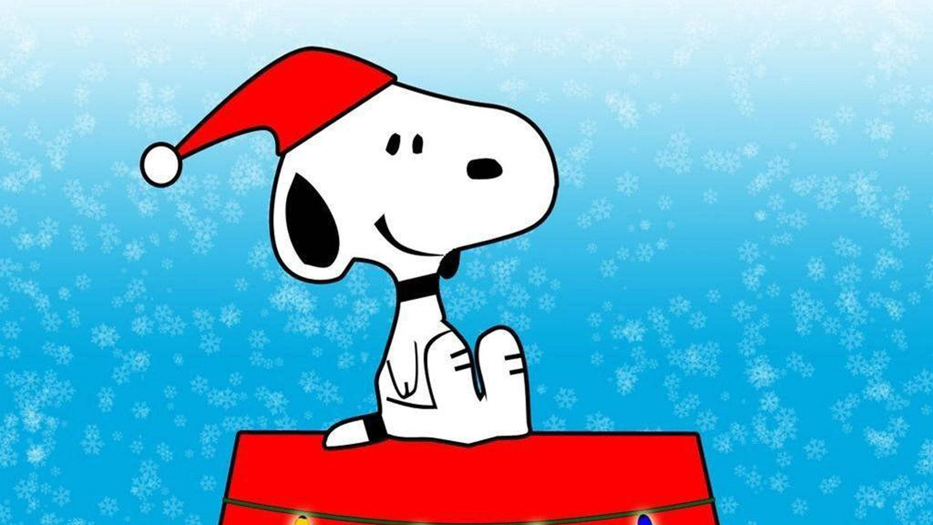 Snoopy căciulă de Crăciun Fundal