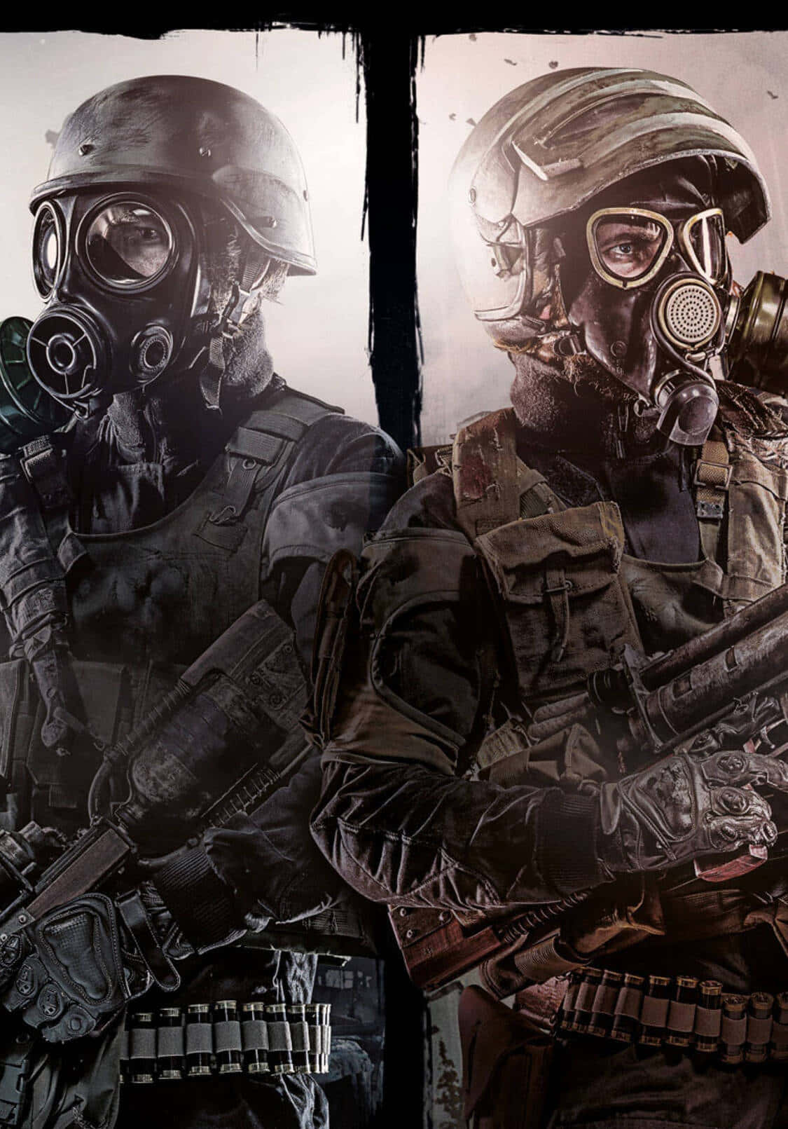 Soldați Rivali Fundal iPhone X Metro Last Light Fundal