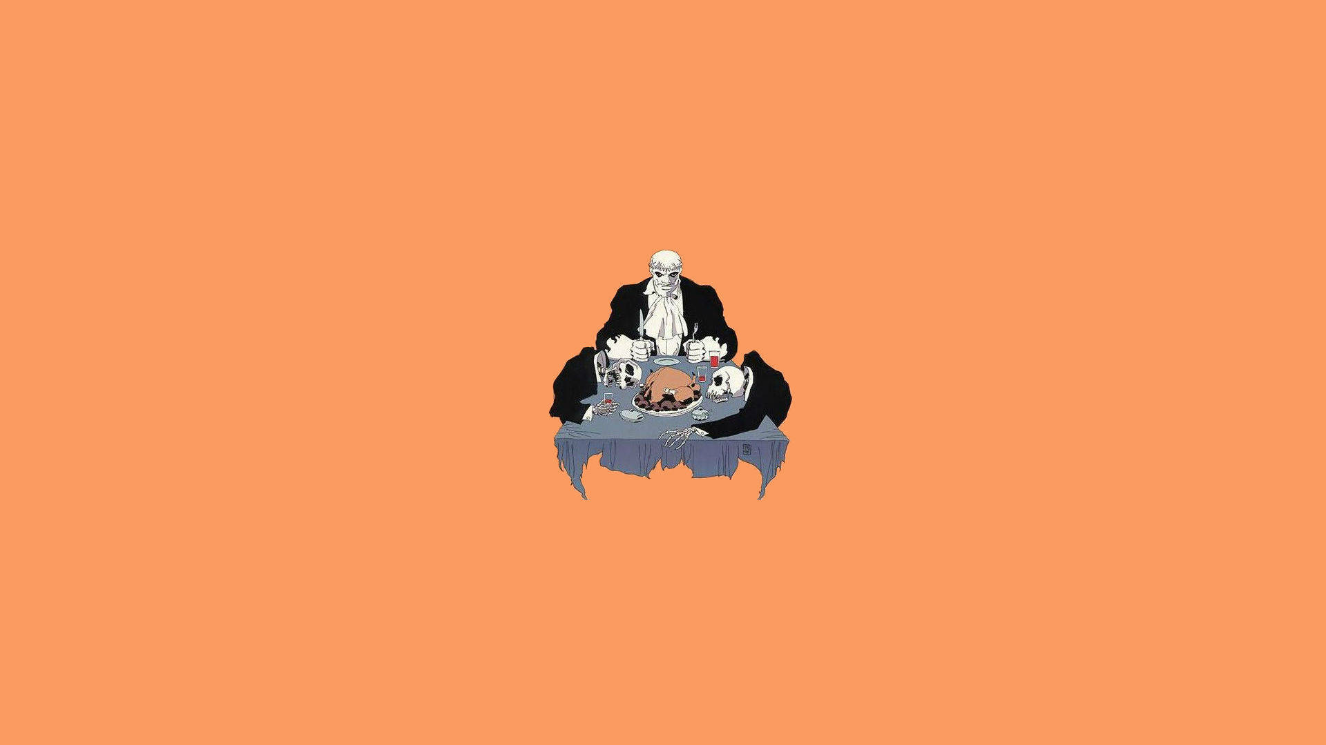 Solomon Grundy The Long Halloween Fundal Estetic Minimalist pentru Laptop Fundal