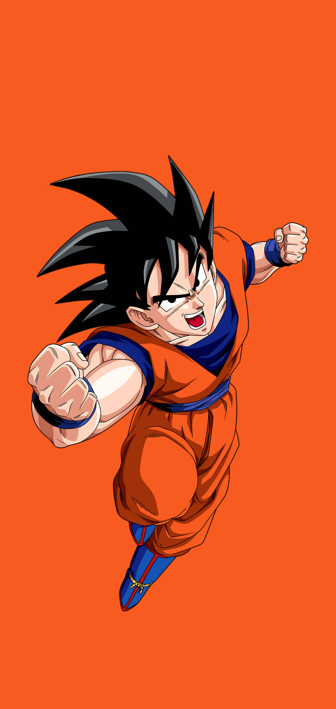 Son Goku adult cu păr negru iPhone Fundal