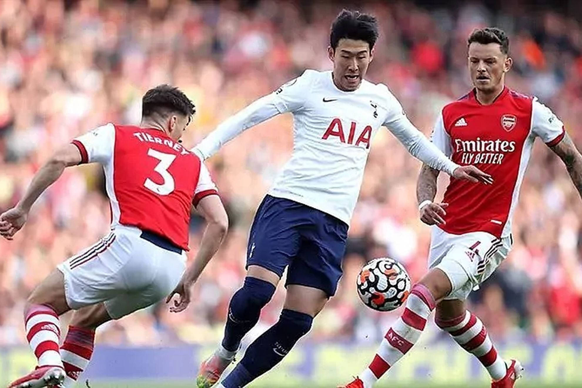 Son Heung-Min de la Tottenham Hotspurs FC Fundal