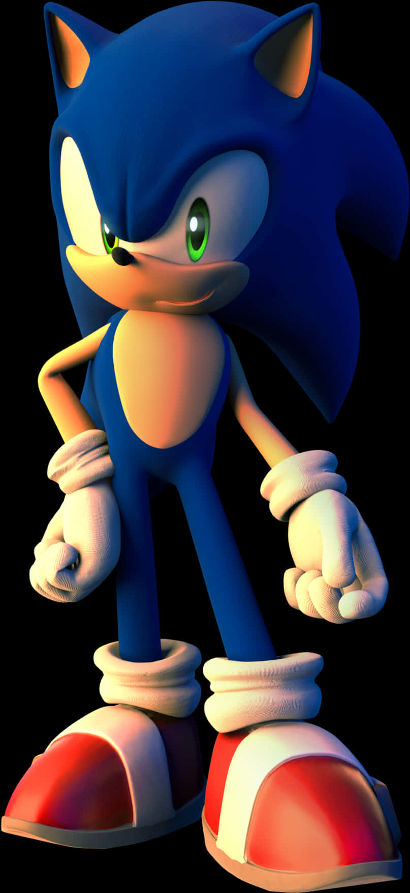 Sonic Ariciul în Poziție Verticală Fundal