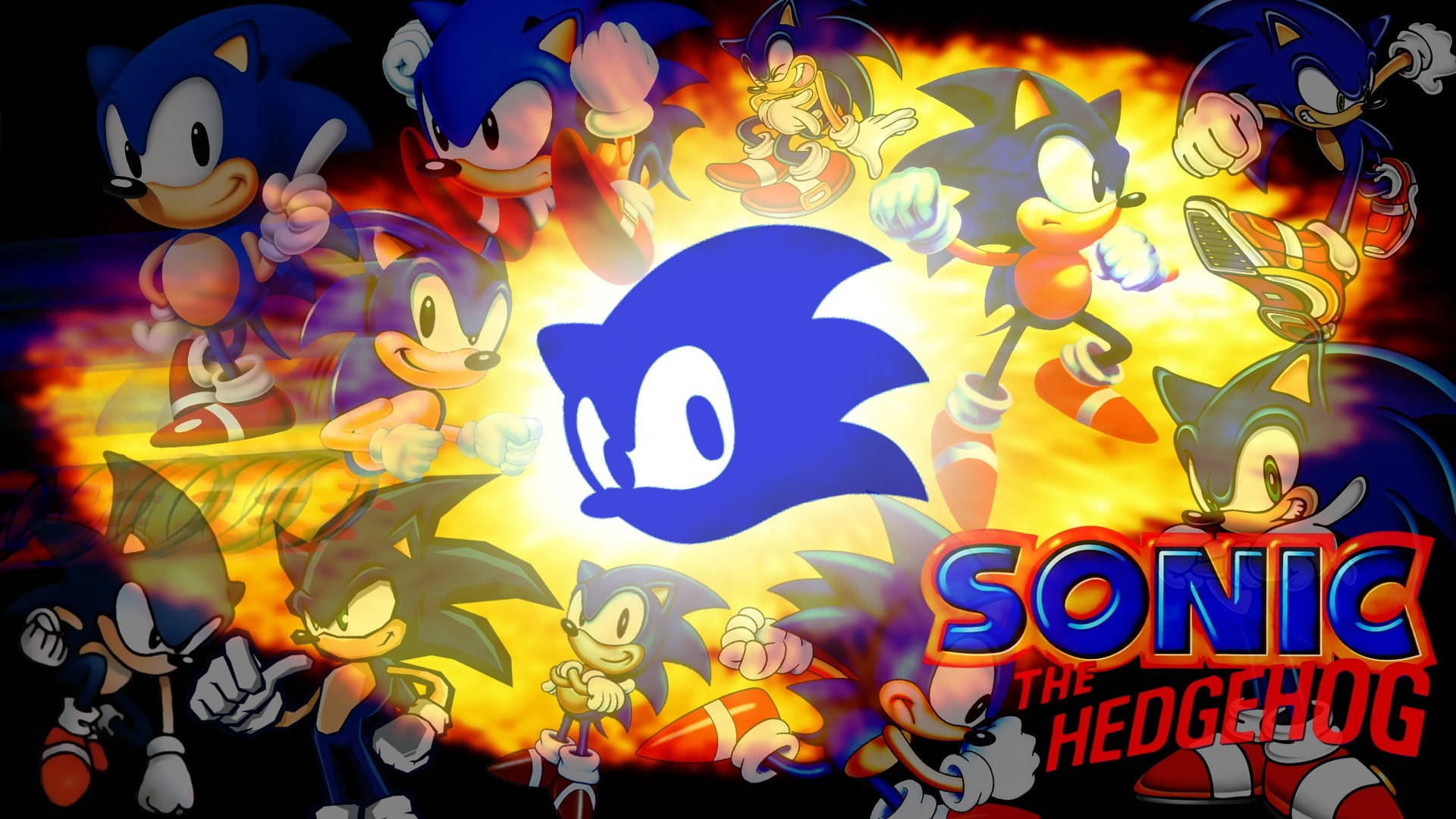Sonic cel Cool este aici pentru a înfruntă toate aventurile Fundal