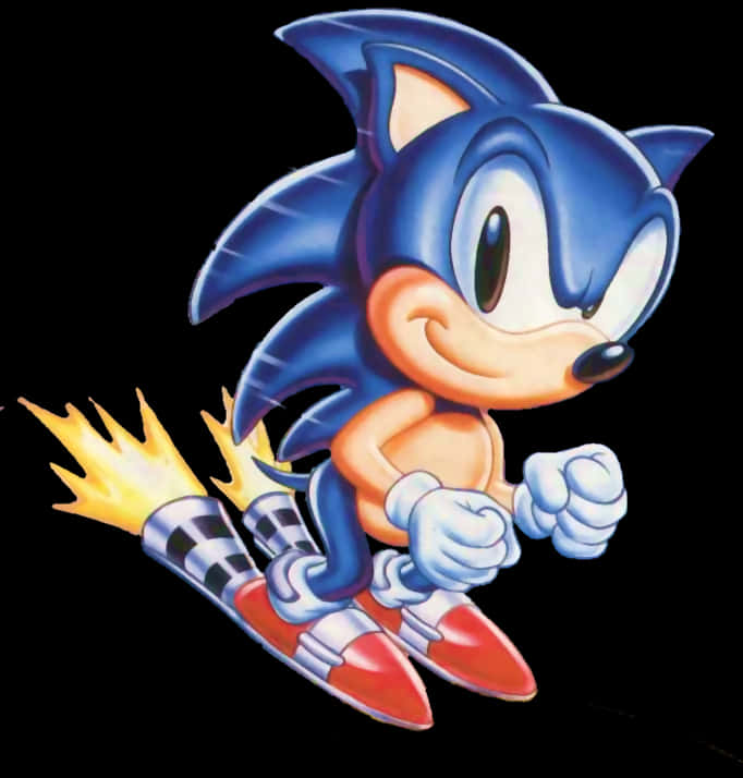 Sonic clasic în viteză Fundal