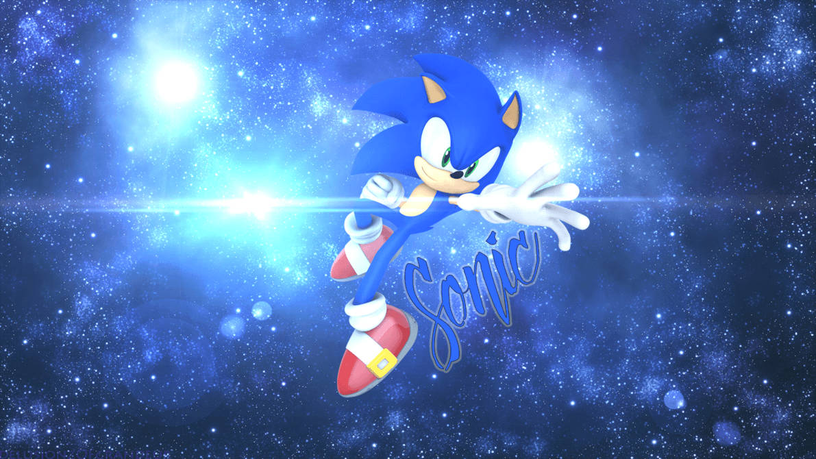 Sonic într-o aventură sălbatică Fundal
