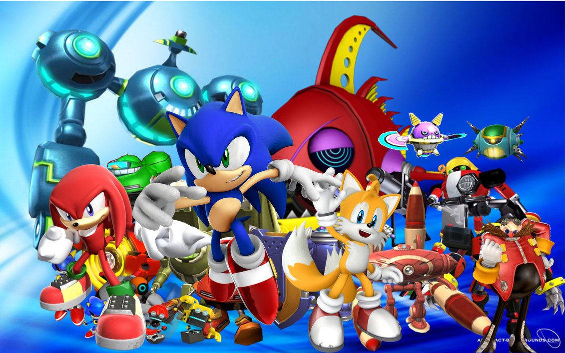 Sonic, Tails și Knuckles gata să cucerească lumea Fundal