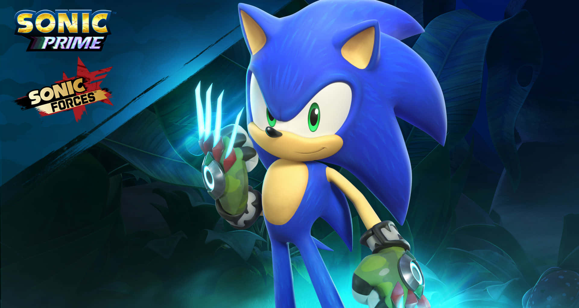 sonic the hedgehog în lumină albastră Fundal