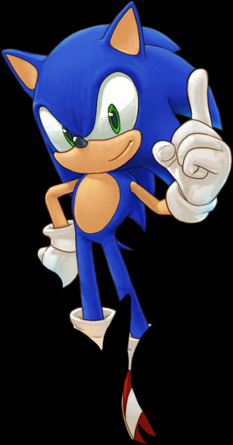 Sonic the Hedgehog arătând Fundal