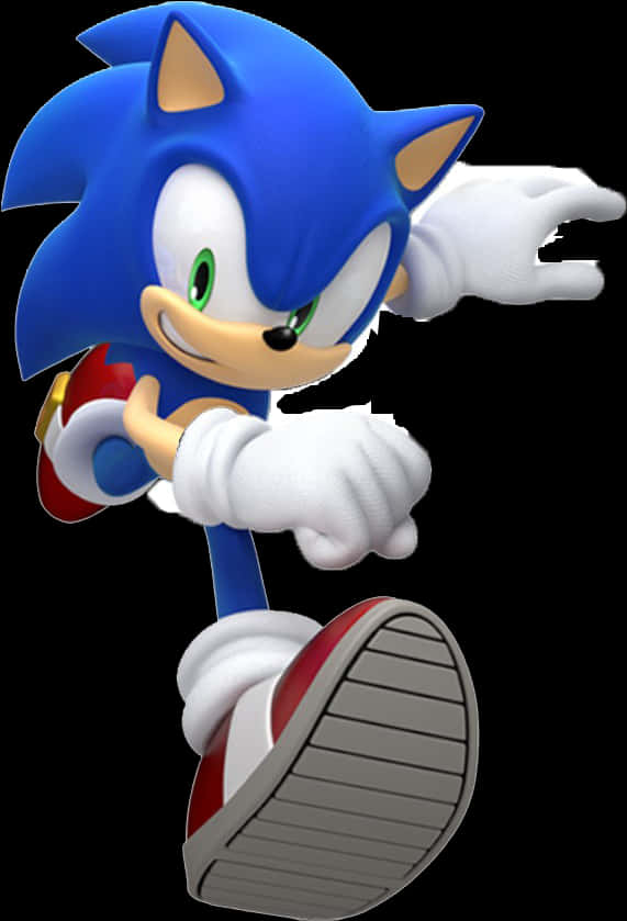 Sonic The Hedgehog în poziție de alergare Fundal