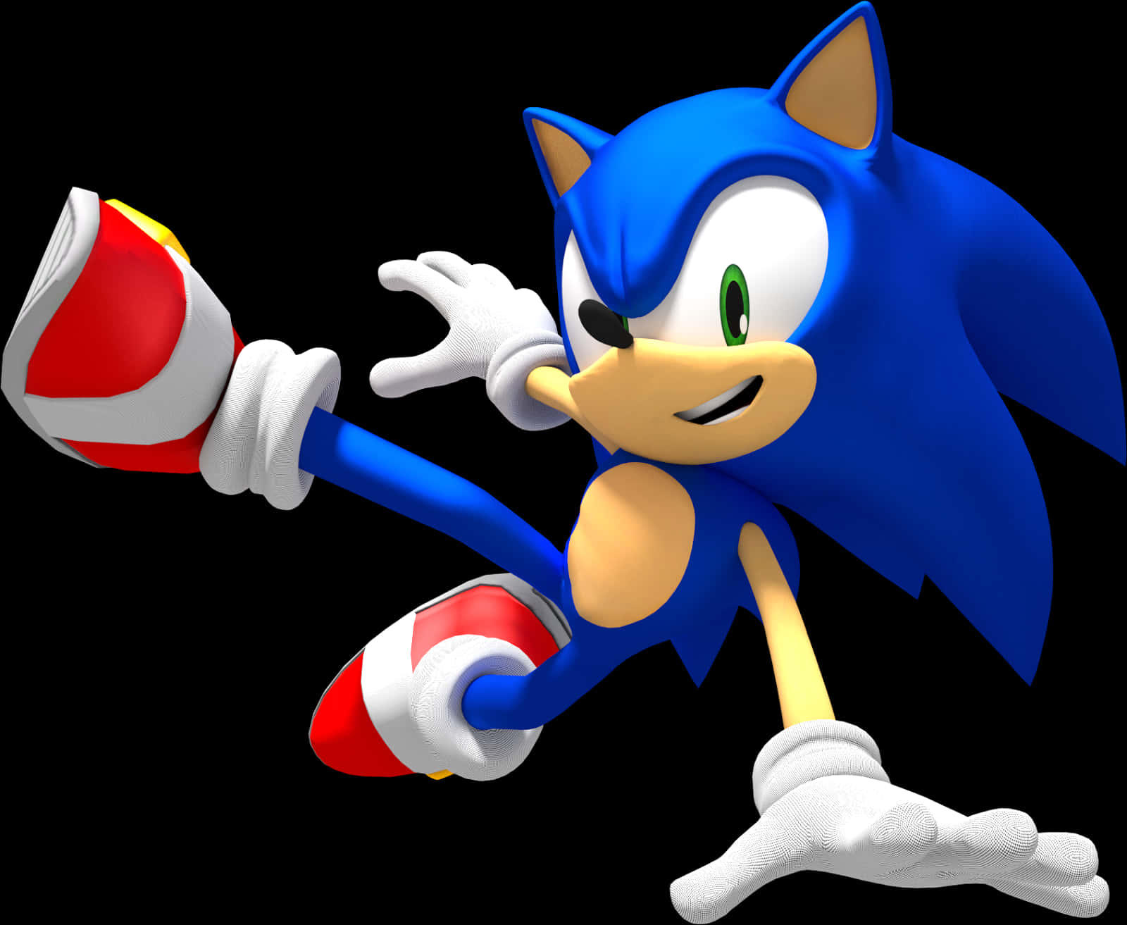 Sonic The Hedgehog în Poziție de Alergare Fundal