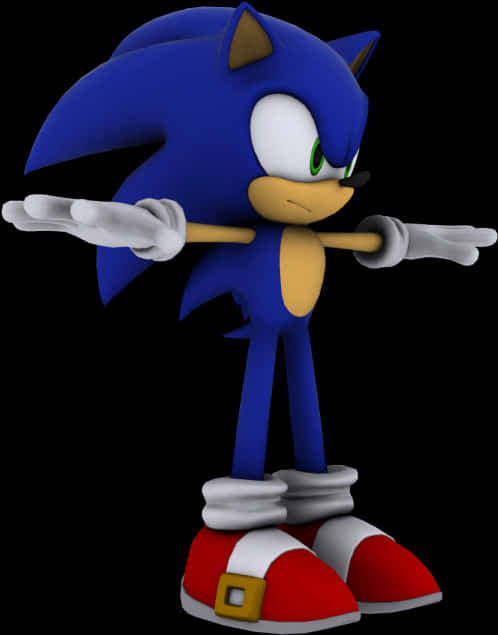 Sonic The Hedgehog în Poziție Verticală Fundal