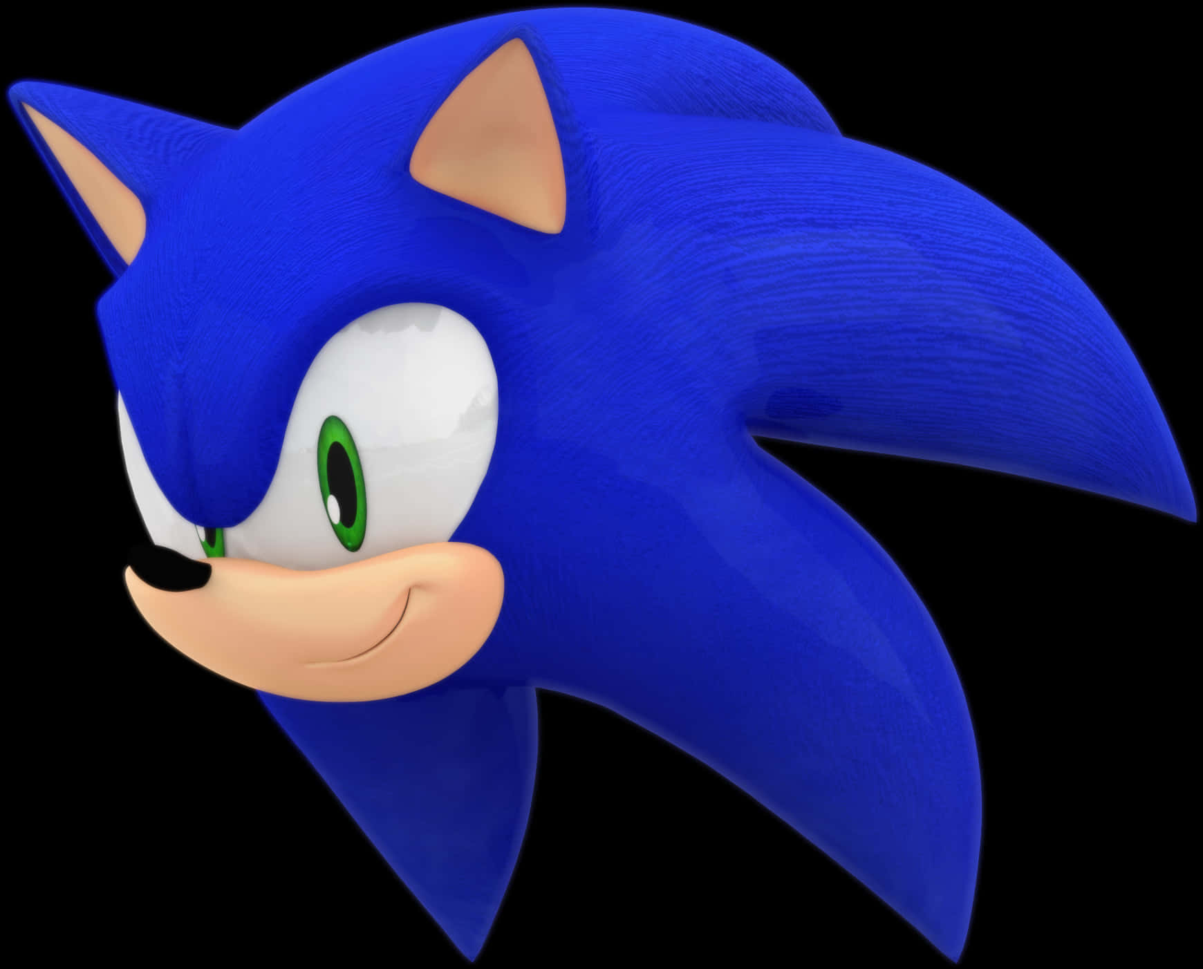 Sonic The Hedgehog profil vedere laterală Fundal