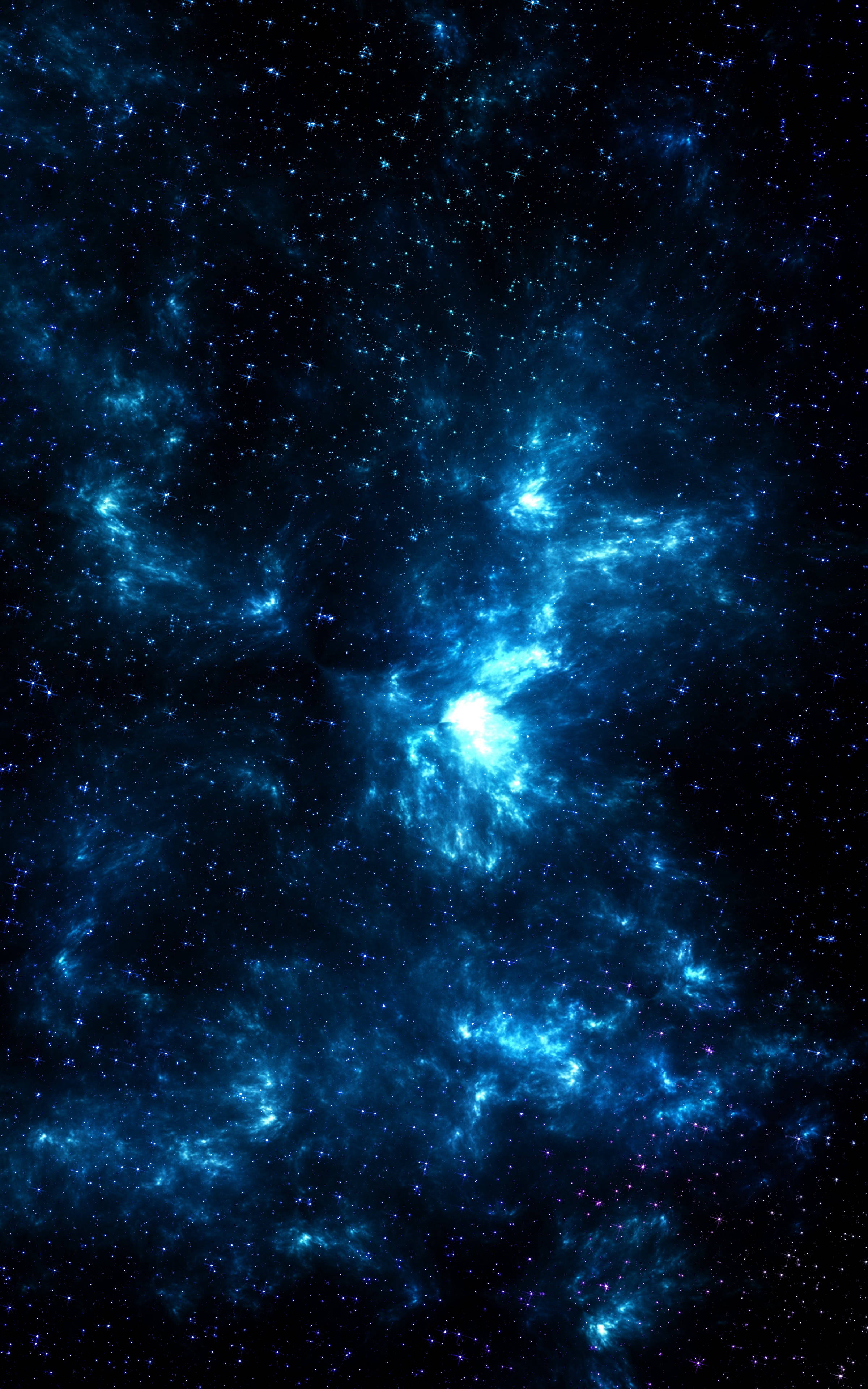 Spațiu Albastru 4K Telefon Fundal