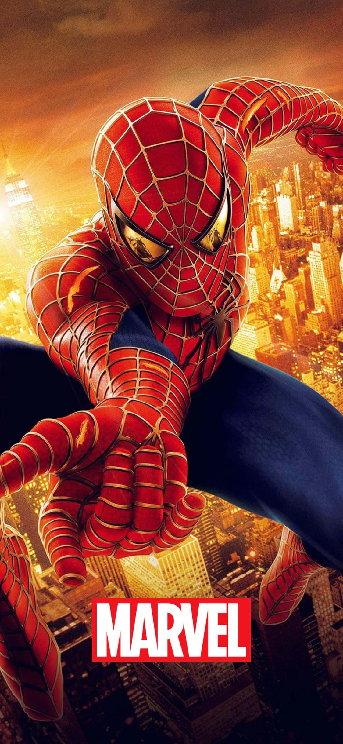 Spider-Man 2 Poster iPhone XS Fundal Marvel Fundal