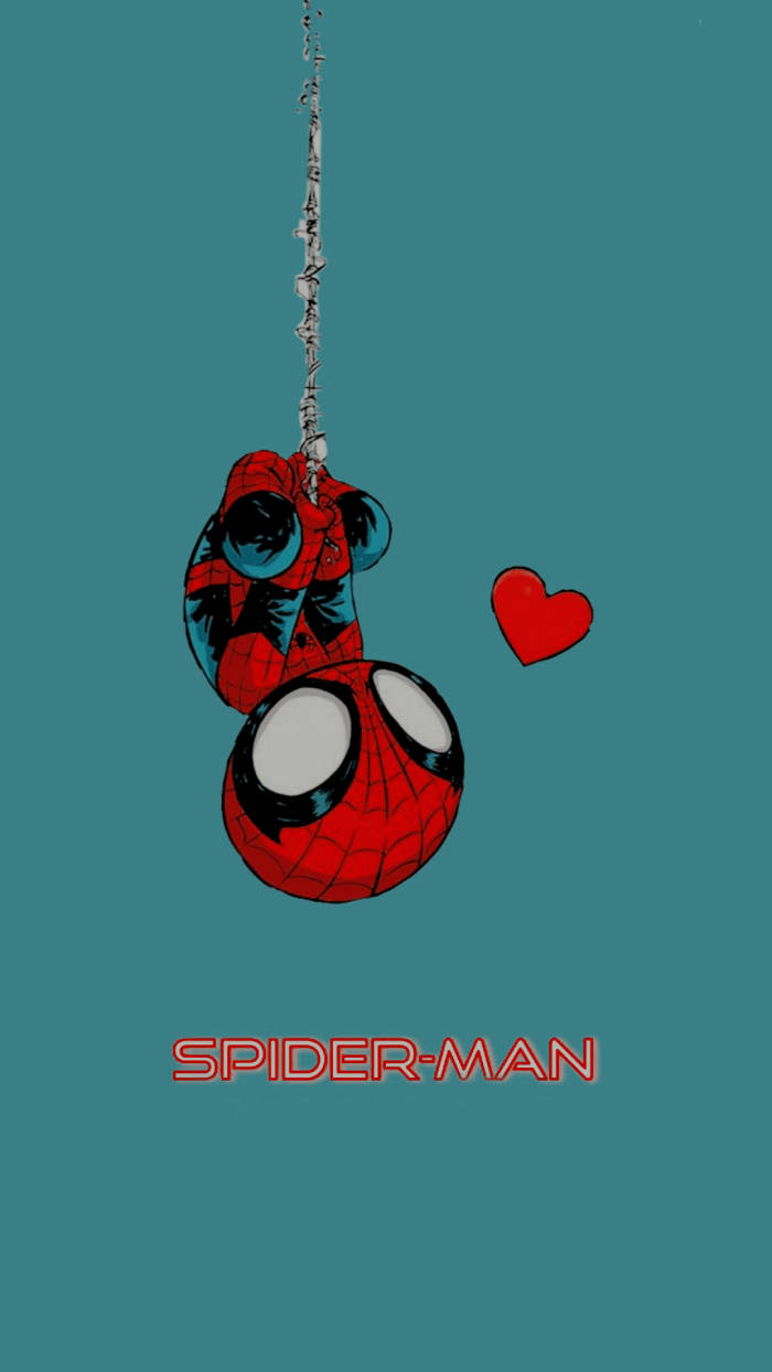 Spider-Man atârnat drăguț estetic Marvel Fundal