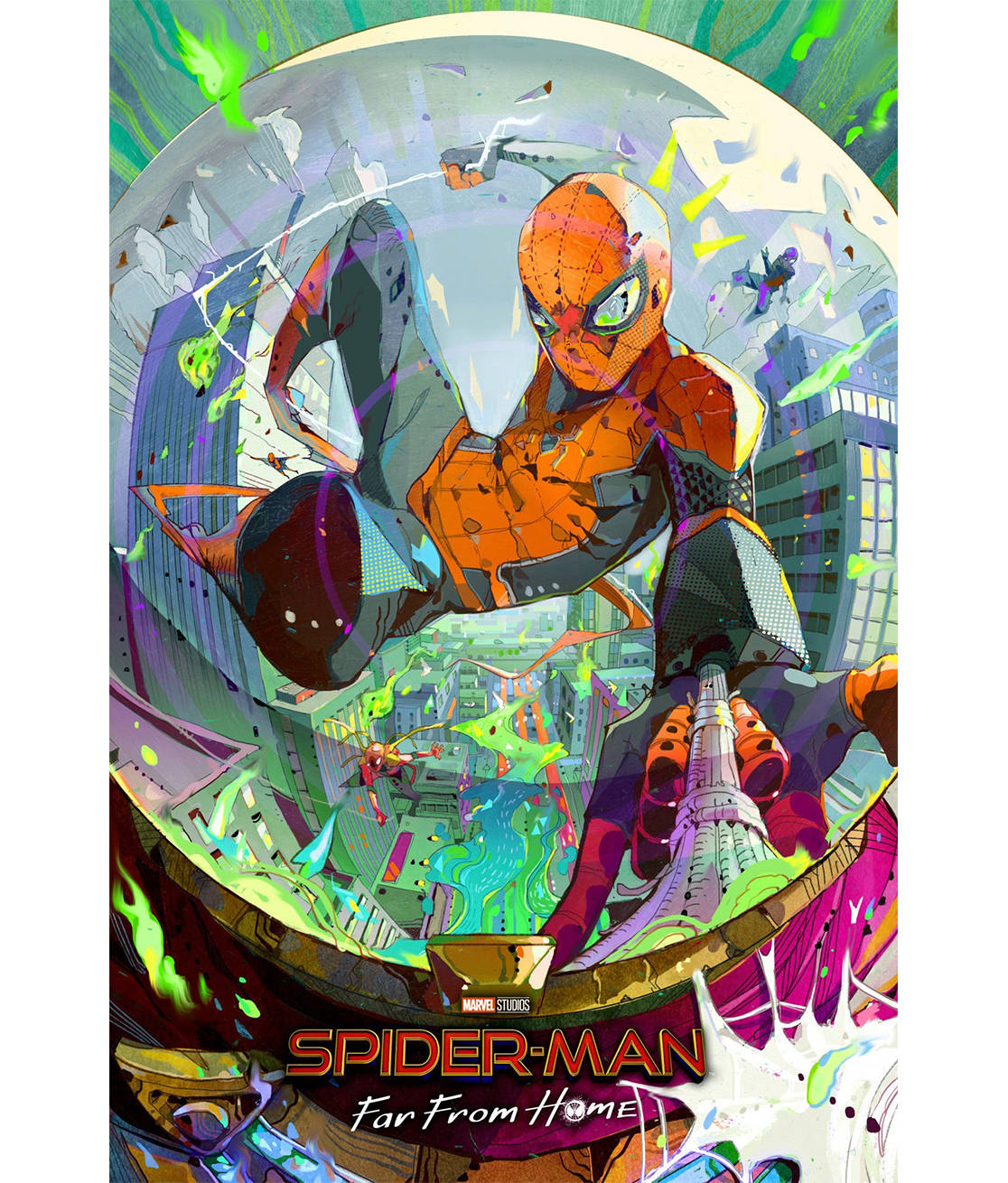 Spider Man Far From Home Fan Art Fundal
