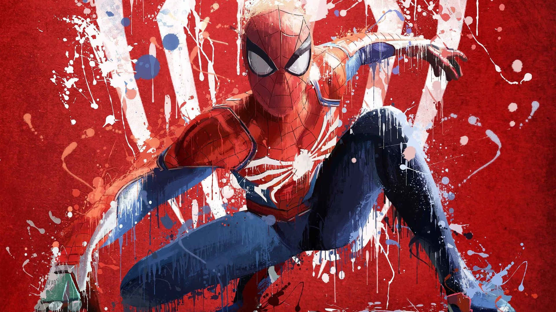 Spider Man Ps4 4K Poster Joc Video Aprins Fundal