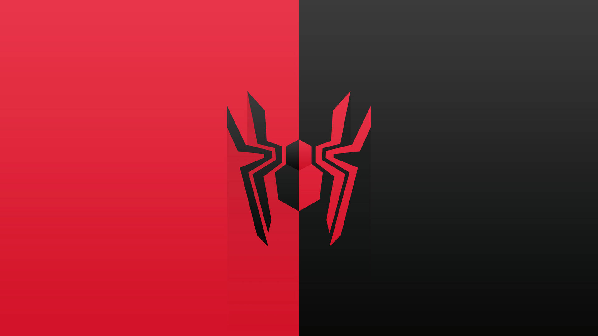 Spider-Man roșu și negru 4K Fundal