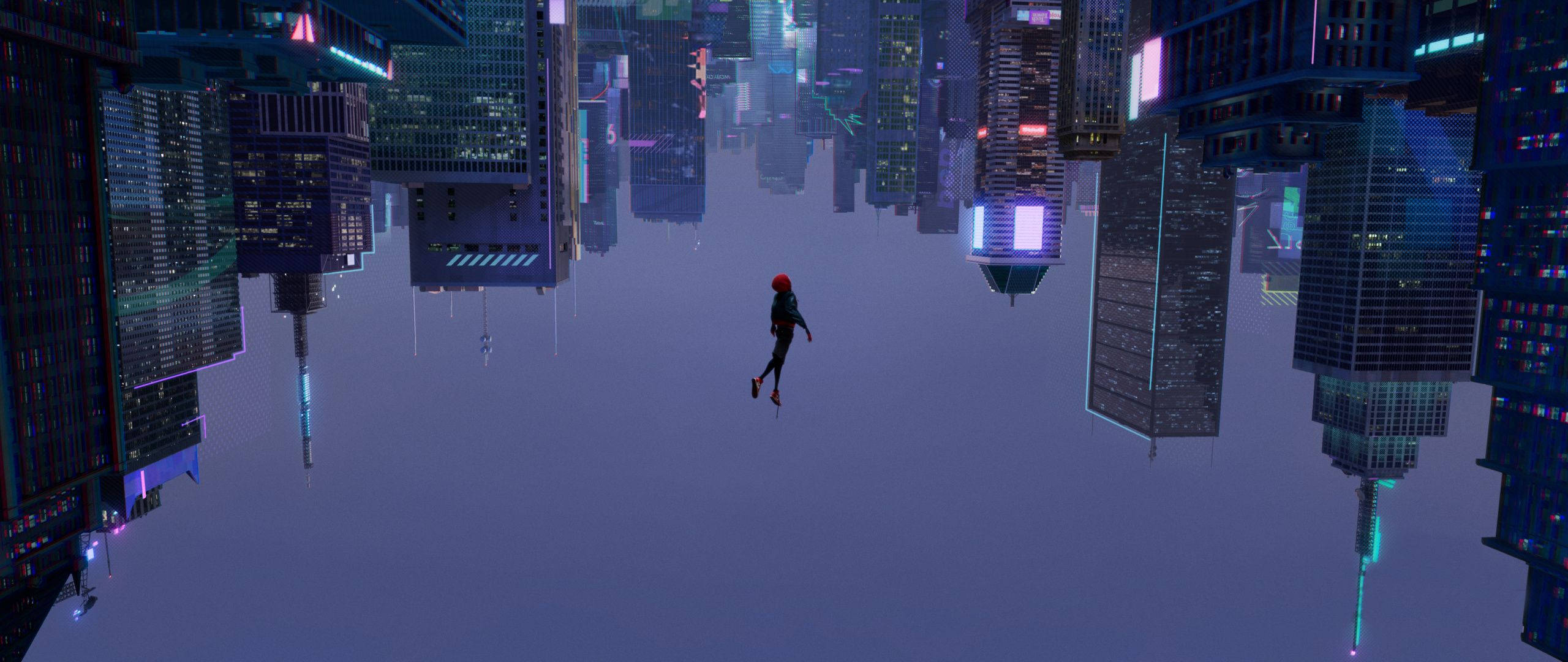 Spiderman căzând în abis Fundal
