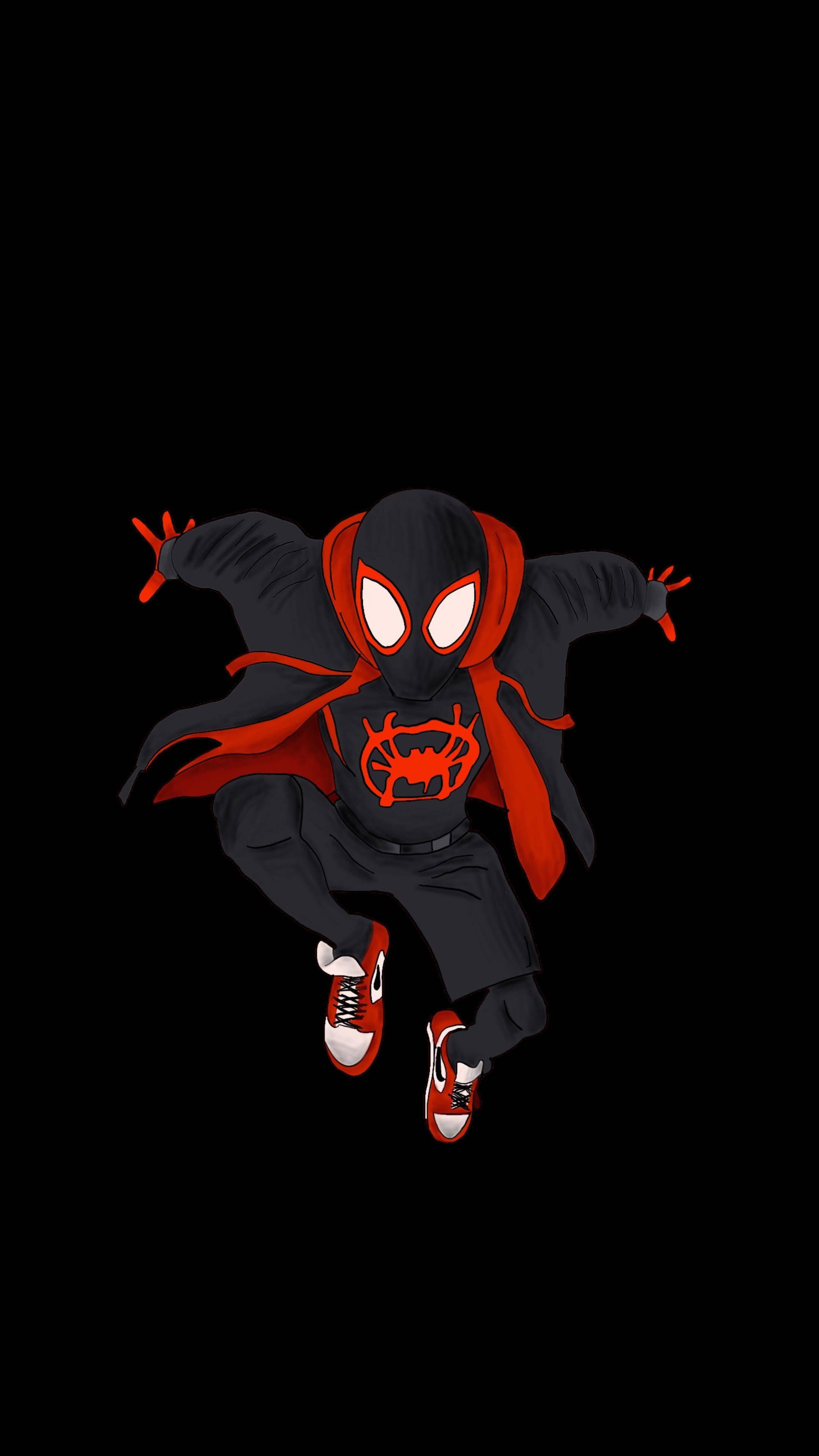 Spiderman Negru Amoled Negru Fundal