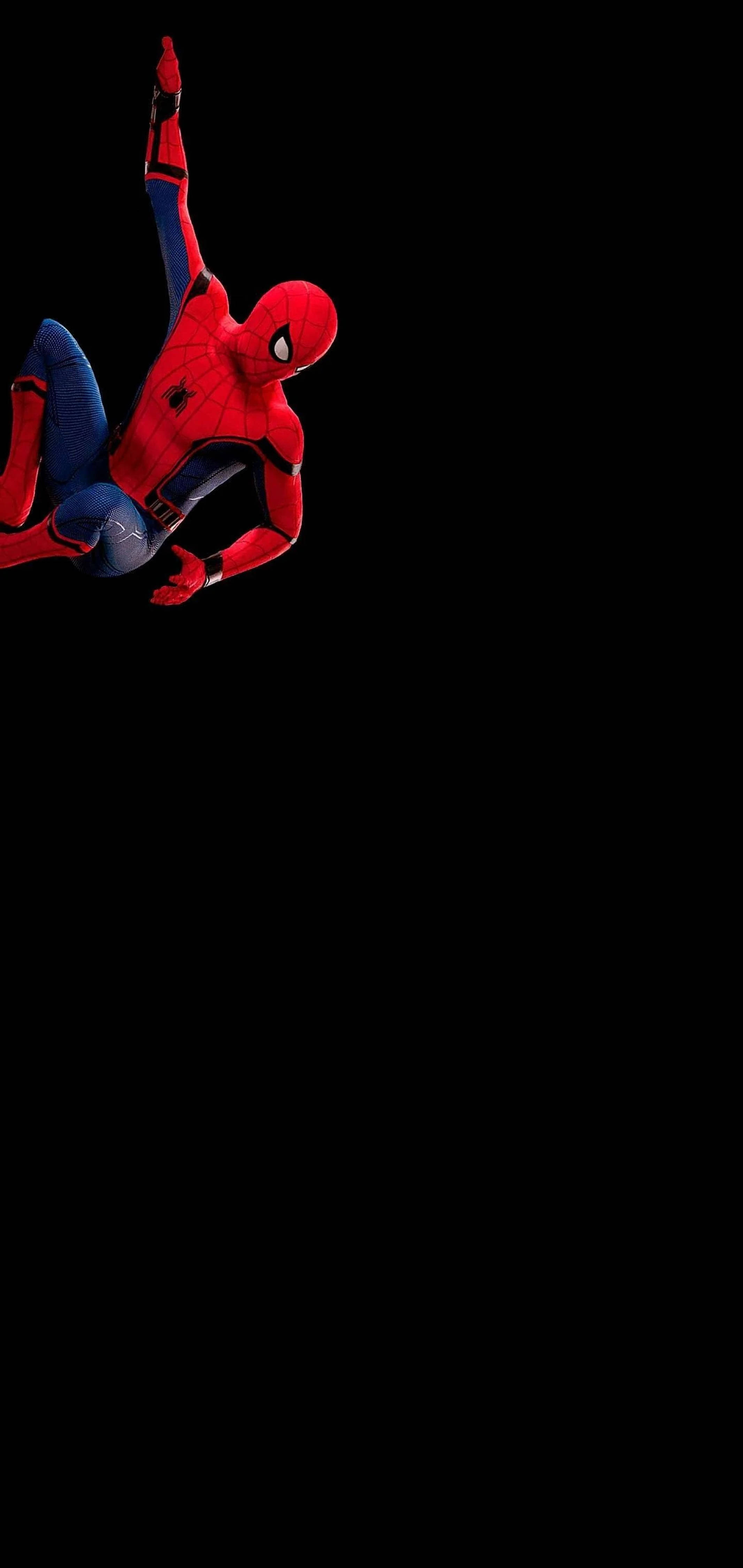 Spiderman pe gaură neagră de pumn 4K Fundal
