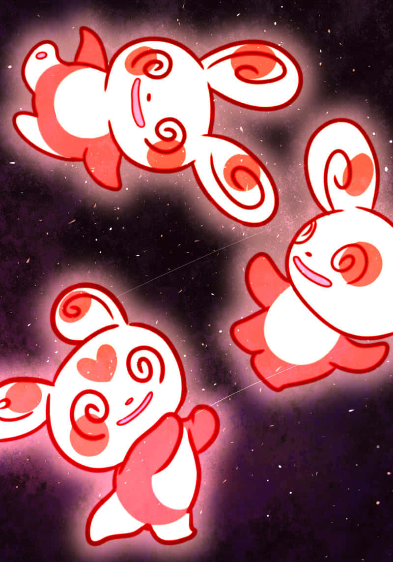 Spinda roz stralucitor Fundal