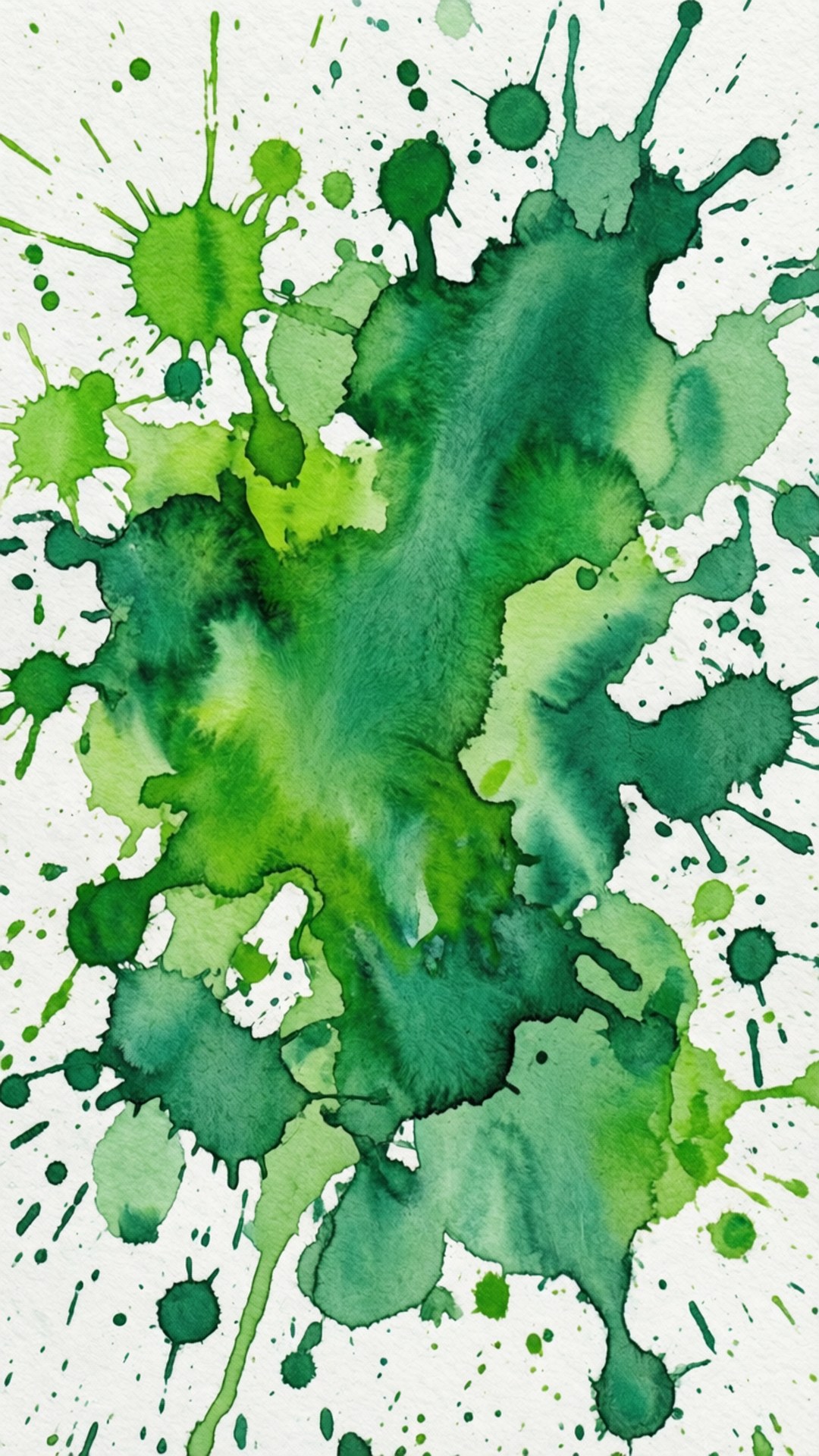 Splashuri de Acuarela Verde Fundal