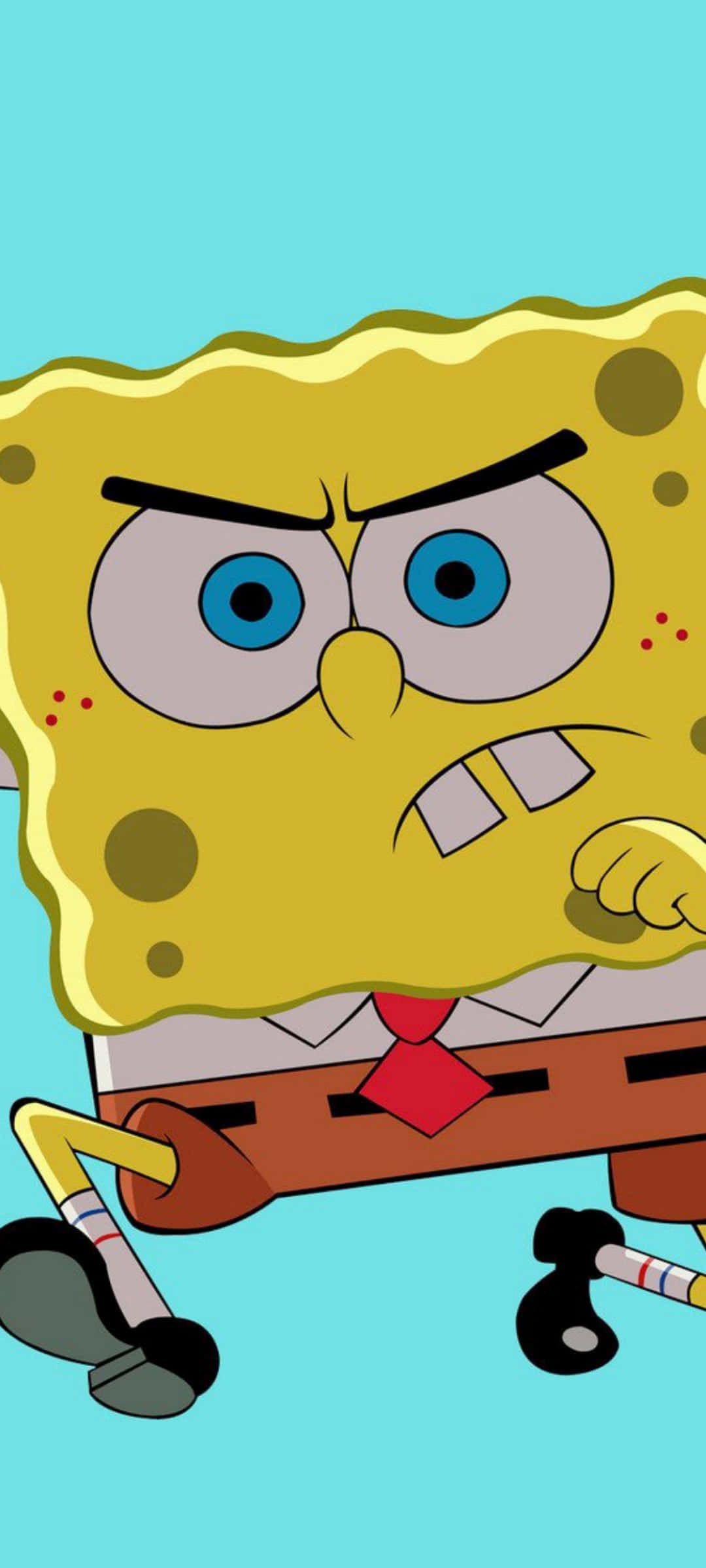 "Spongebob este întotdeauna gata de râs!" Fundal