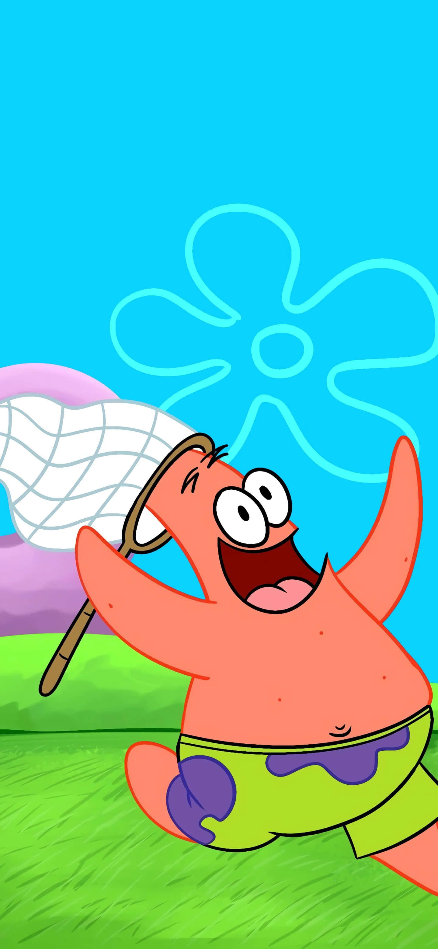SpongeBob Pfp Patrick Fericit Fundal