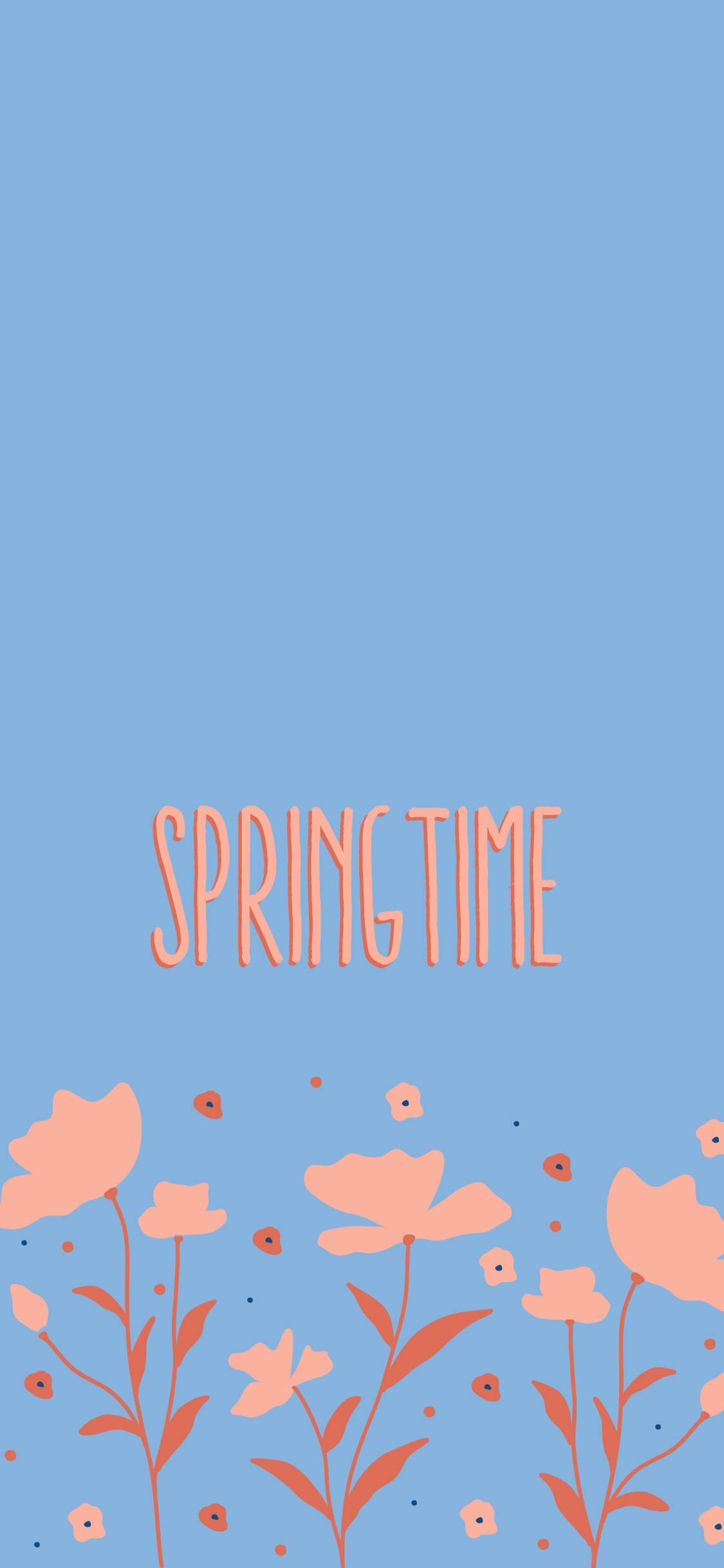 Spring iPhone Light Blue Fundal