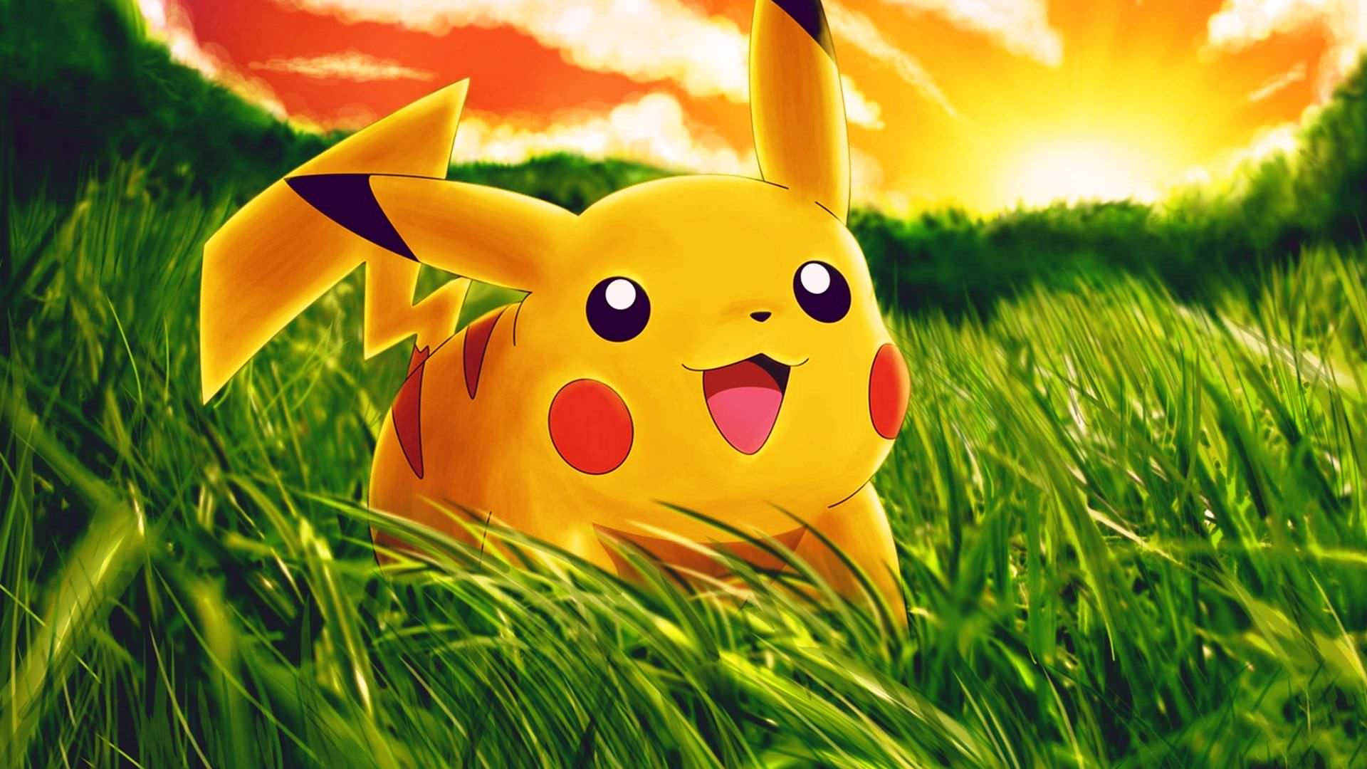 Spune-i „Bună” lui Pikachu! Fundal