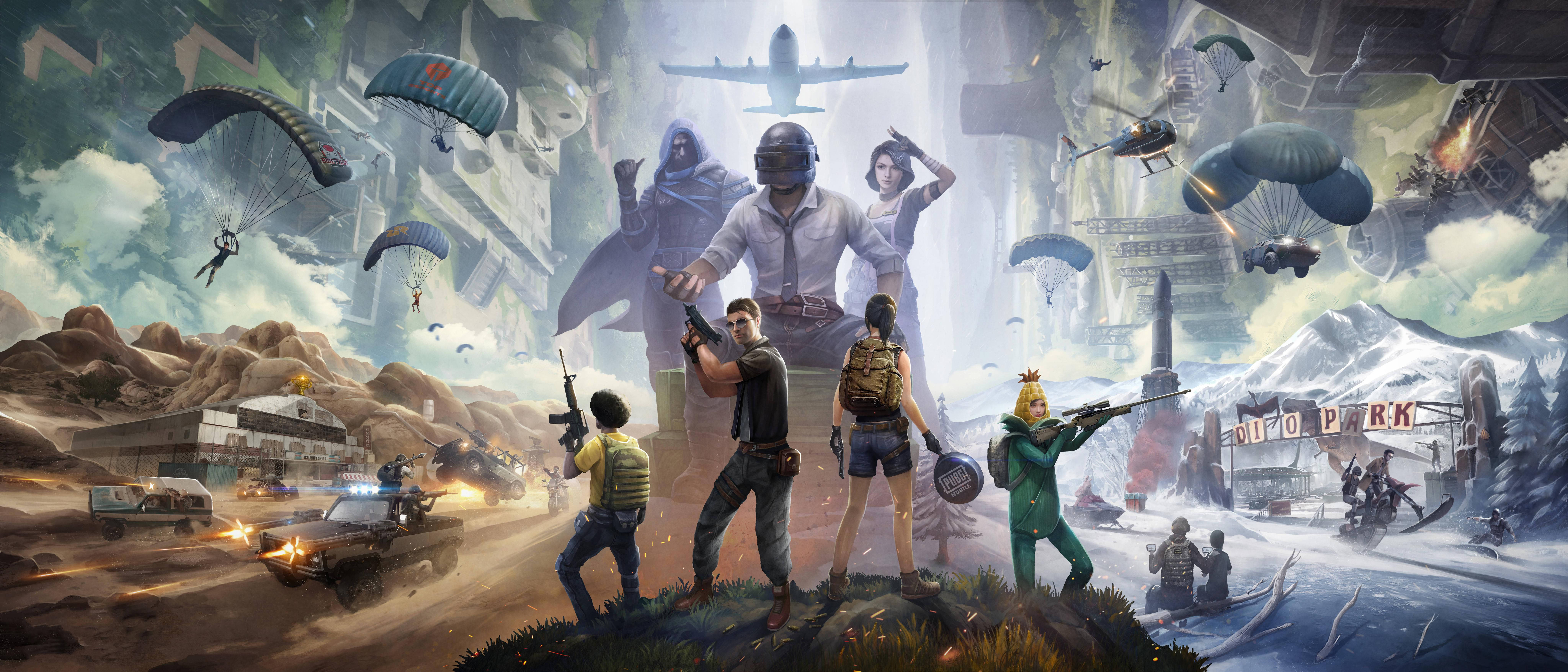 Squad PUBG Gaming 8K Fundal