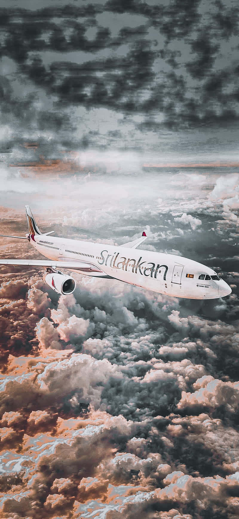 SriLankan Airlines Android Fond Avion Fundal