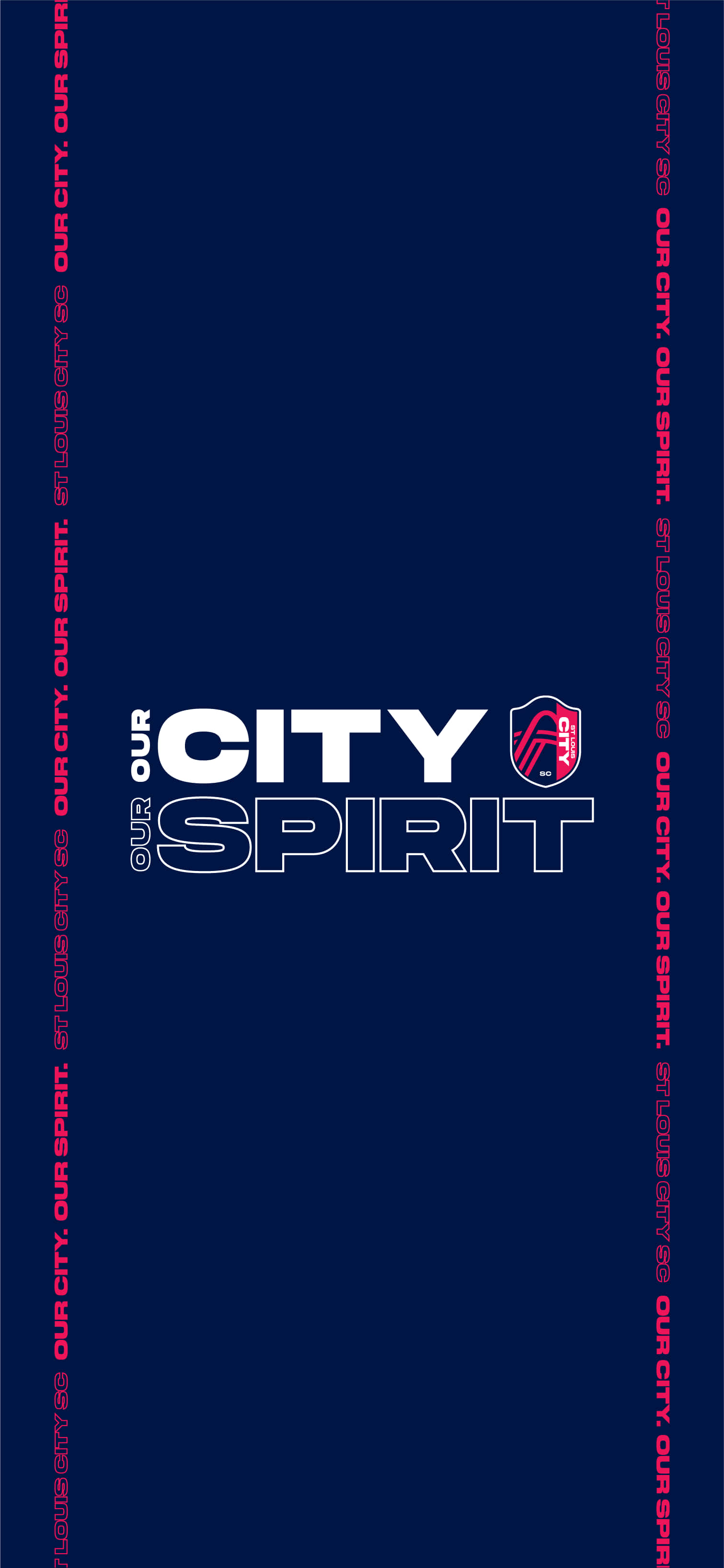 St. Louis City SC Our City Our Spirit Bleu Închis Fundal
