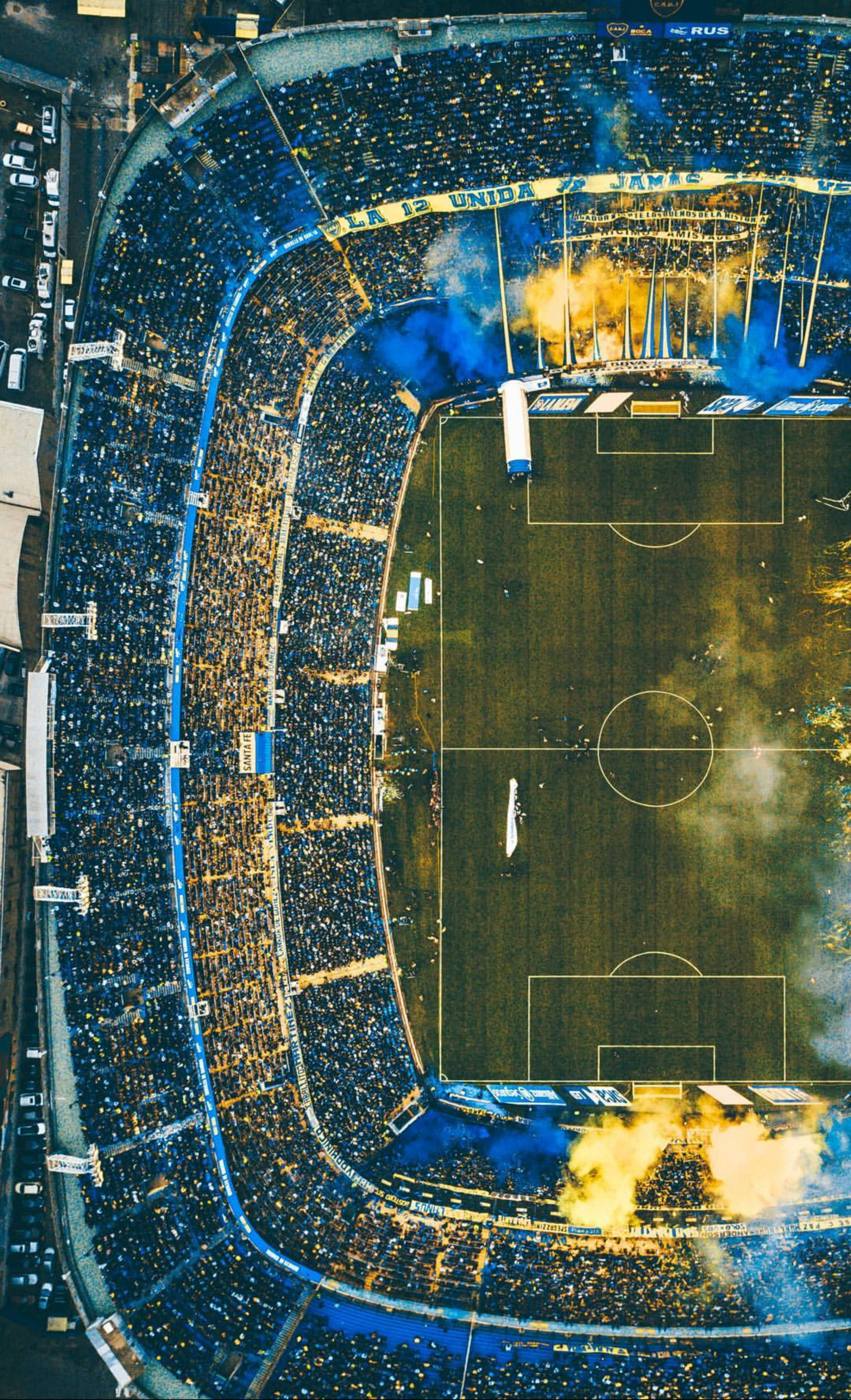 Stadion de fotbal HD filmat din dronă Fundal