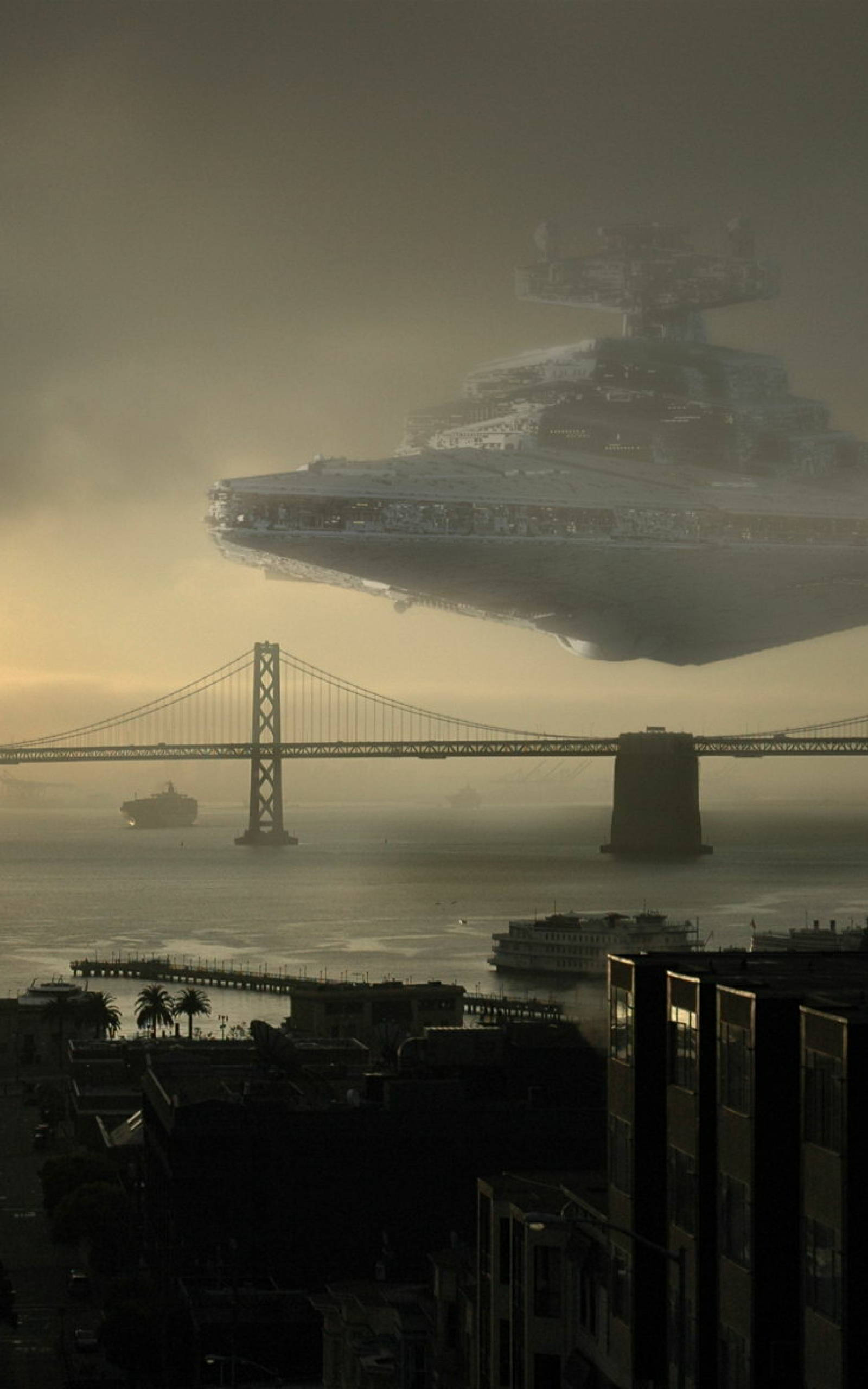Star Destroyer Star Wars Tablet Fundal