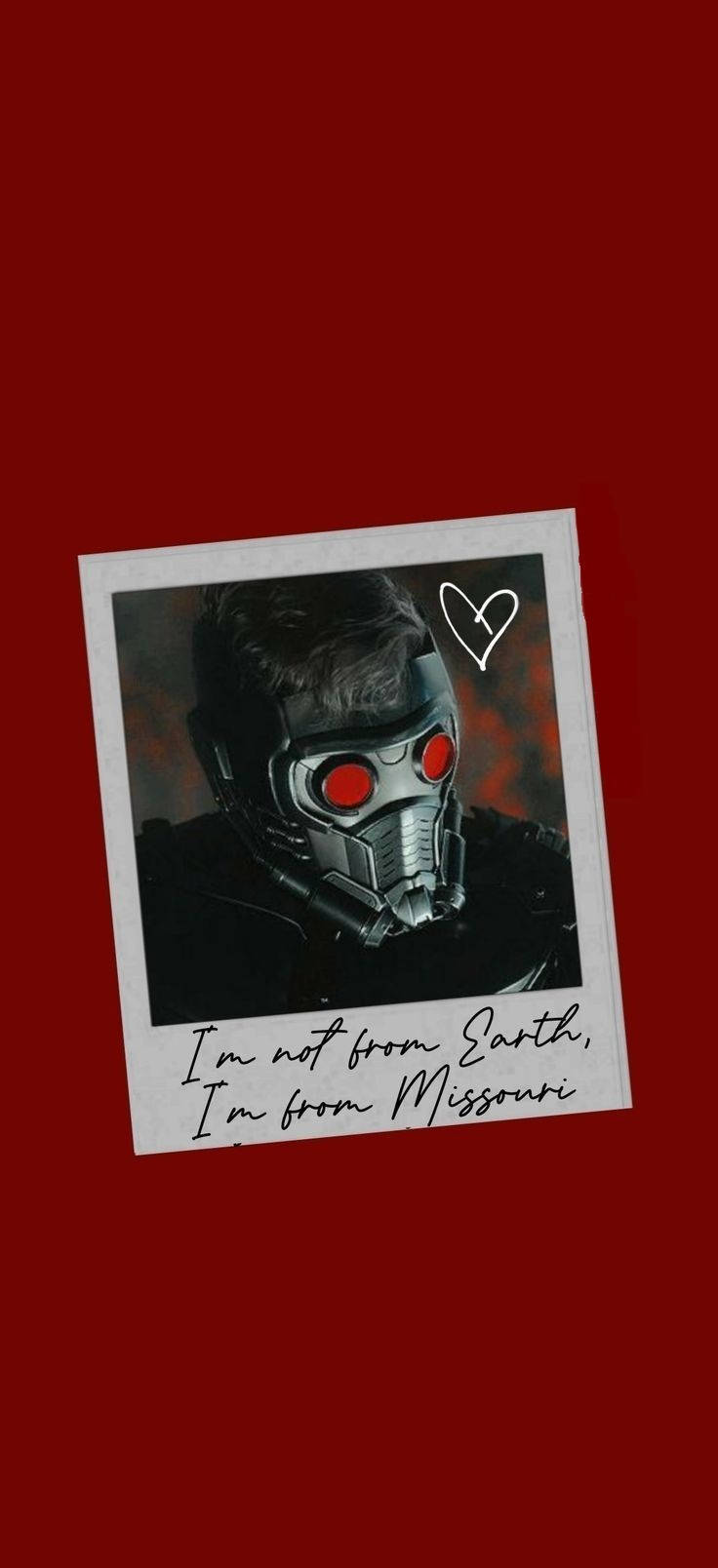 Star Lord Polaroid Fundal