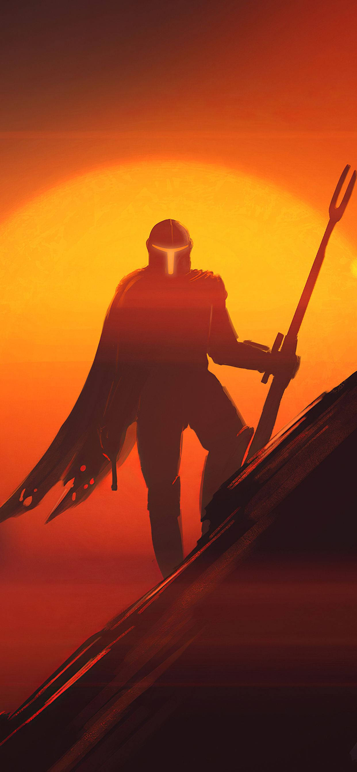 Star Wars 4K iPhone Mandalorian Fundal
