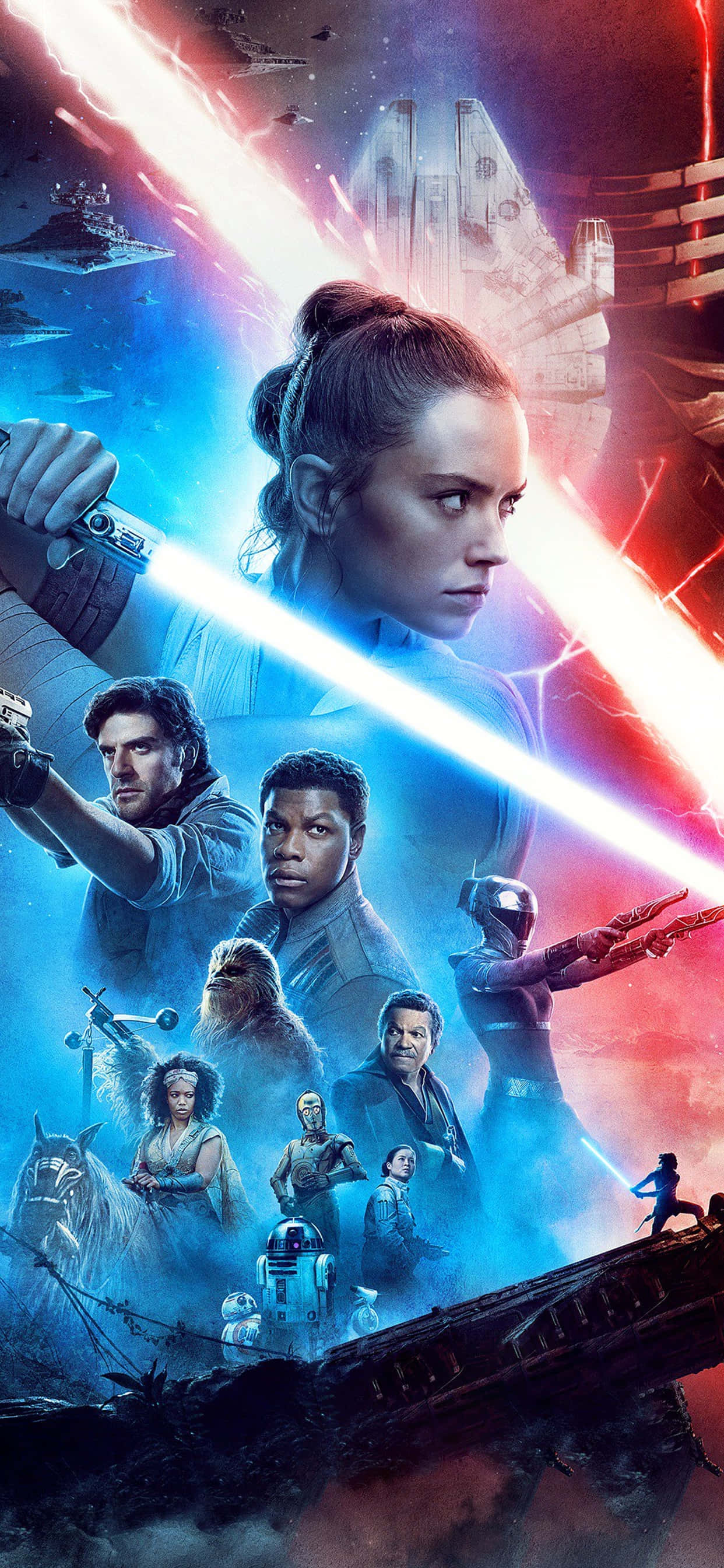 Star Wars Fundal Rey și Însoțitori Fundal