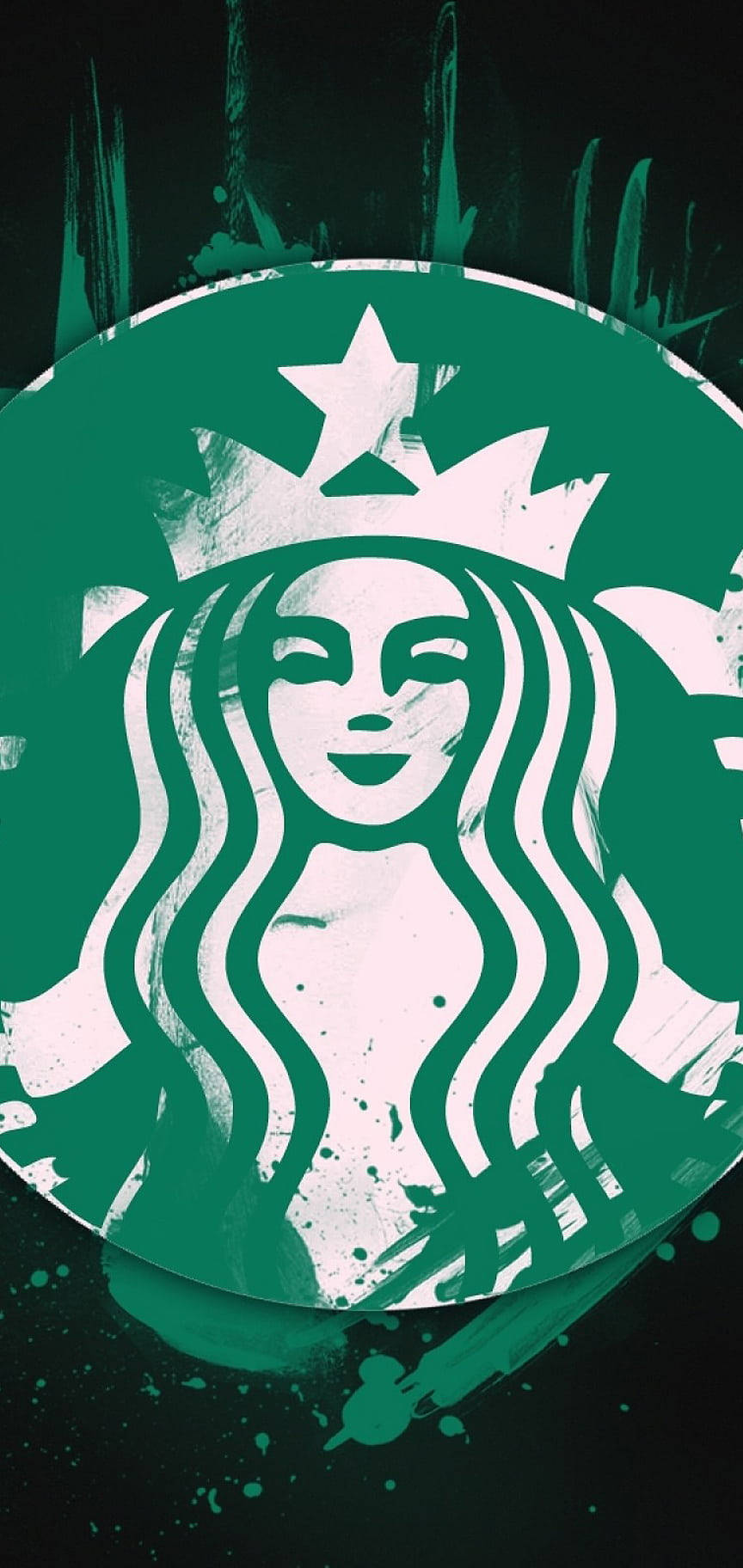 Starbucks graffiti iPhone Fundal