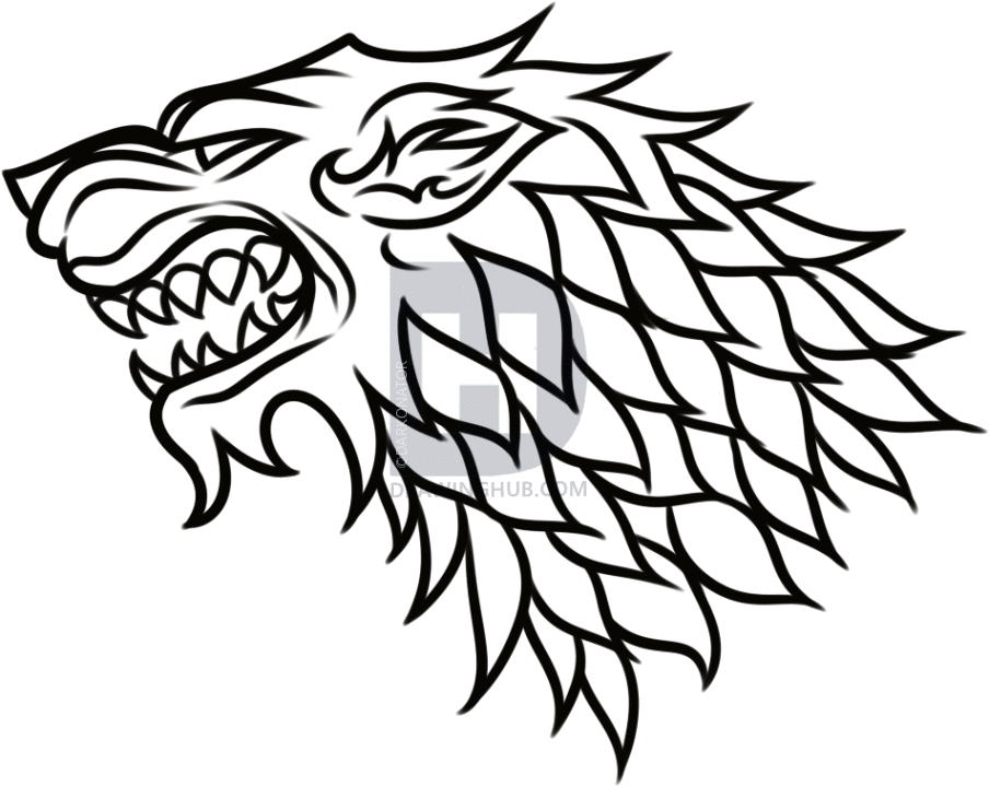 Stark House Sigil Game of Thrones Fundal